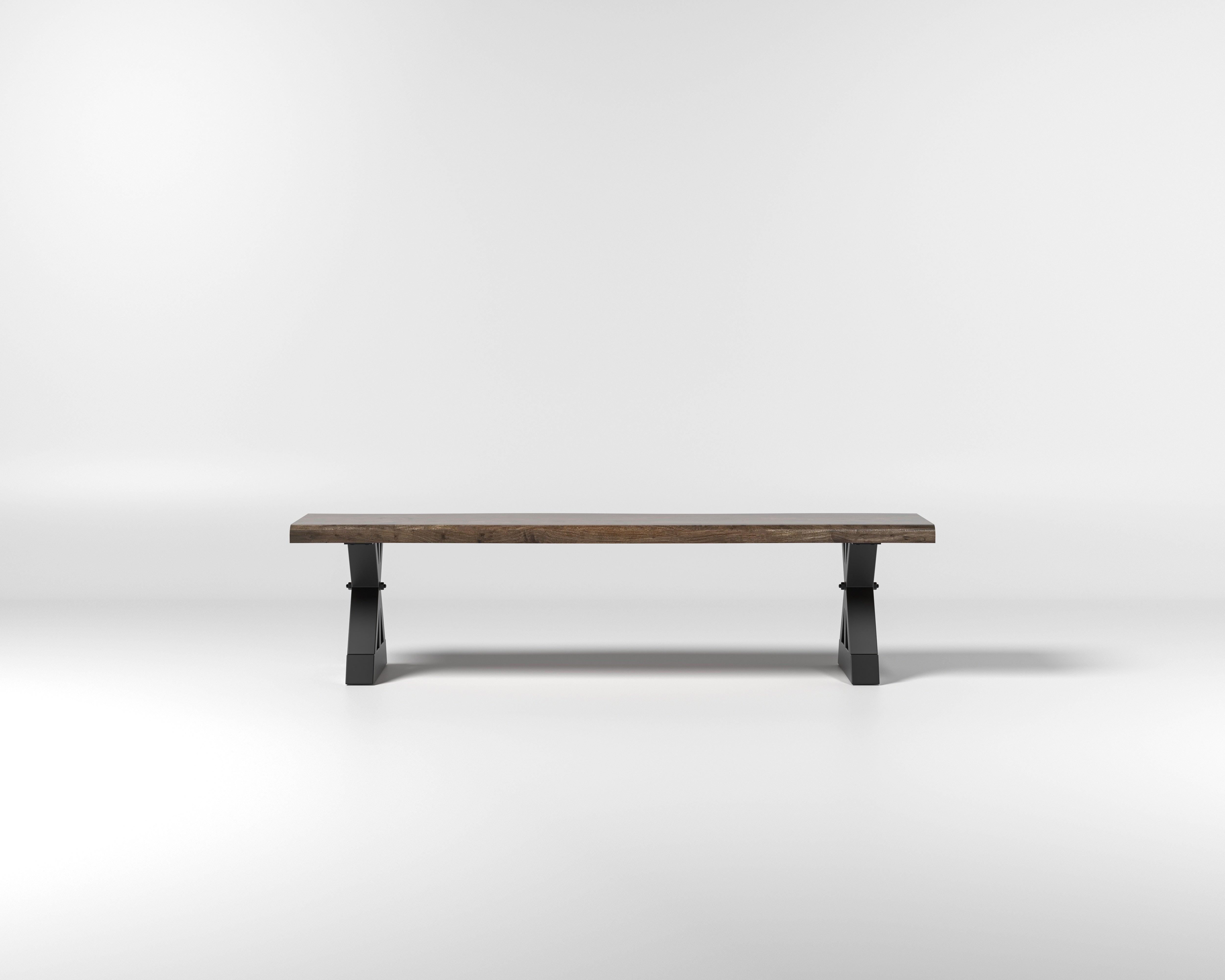 Nathan 72" Live Edge Dining Bench - Tempest
