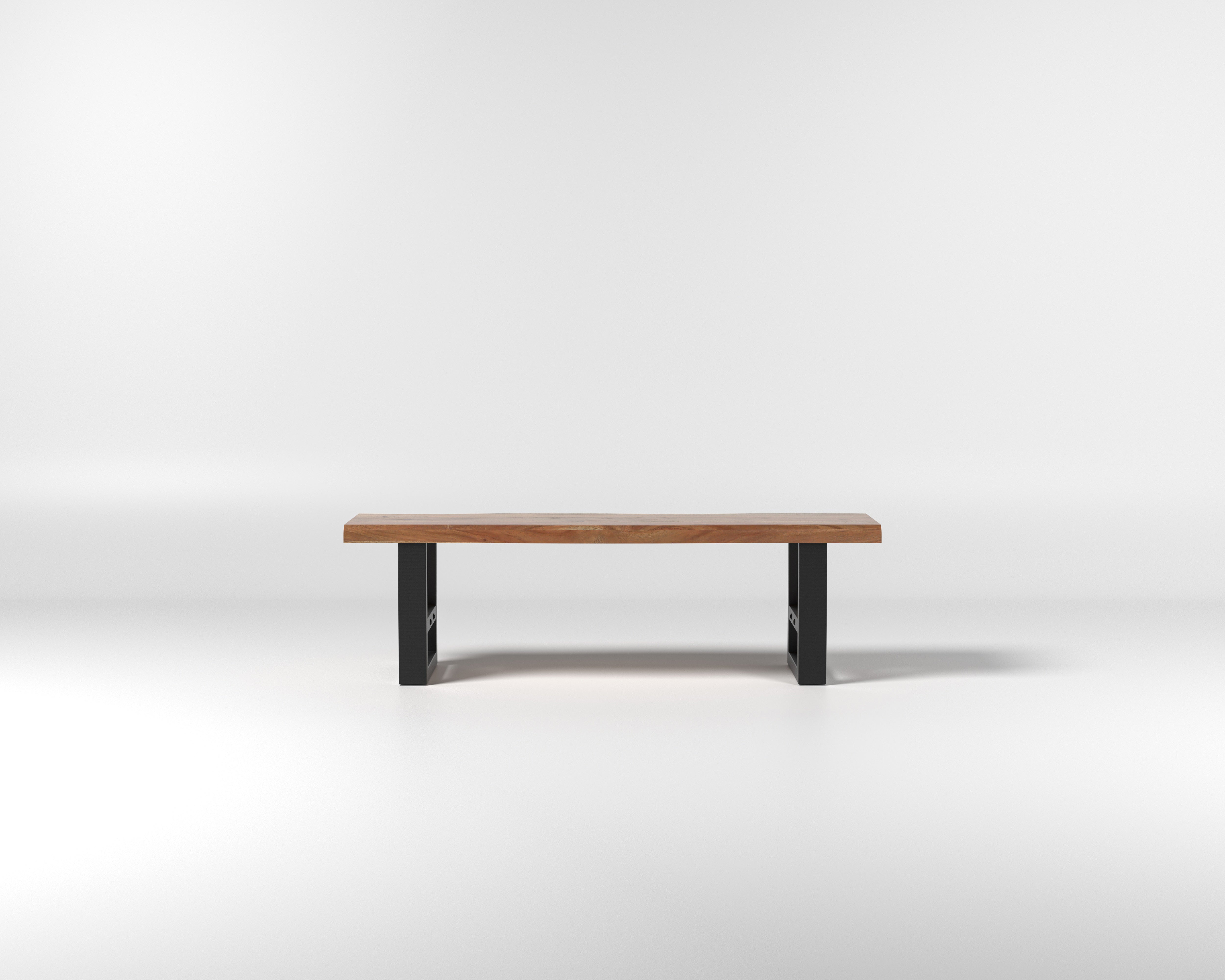 Nathan 60" Live Edge Dining Bench - Honeycomb