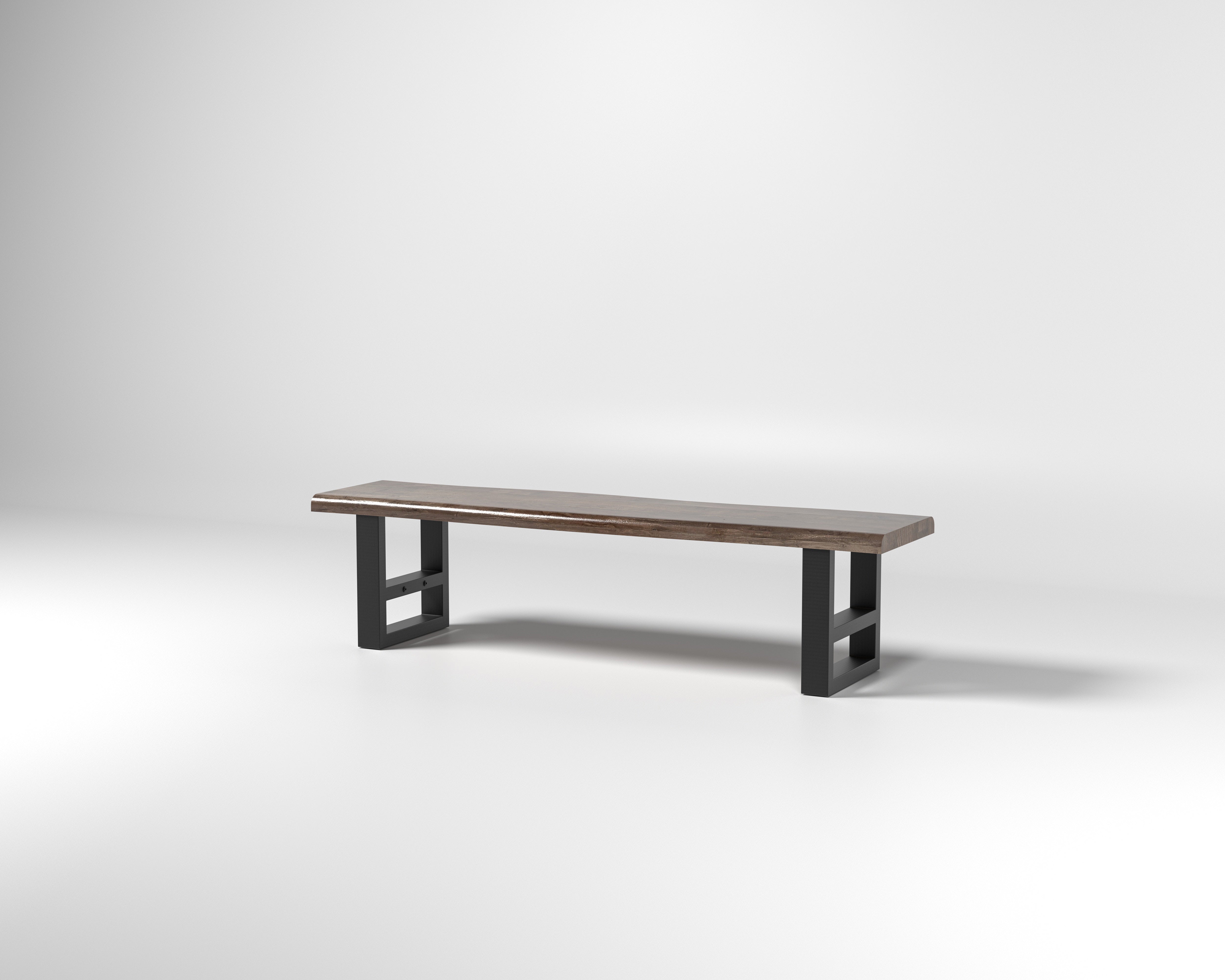 Nathan 72" Live Edge Dining Bench - Tempest