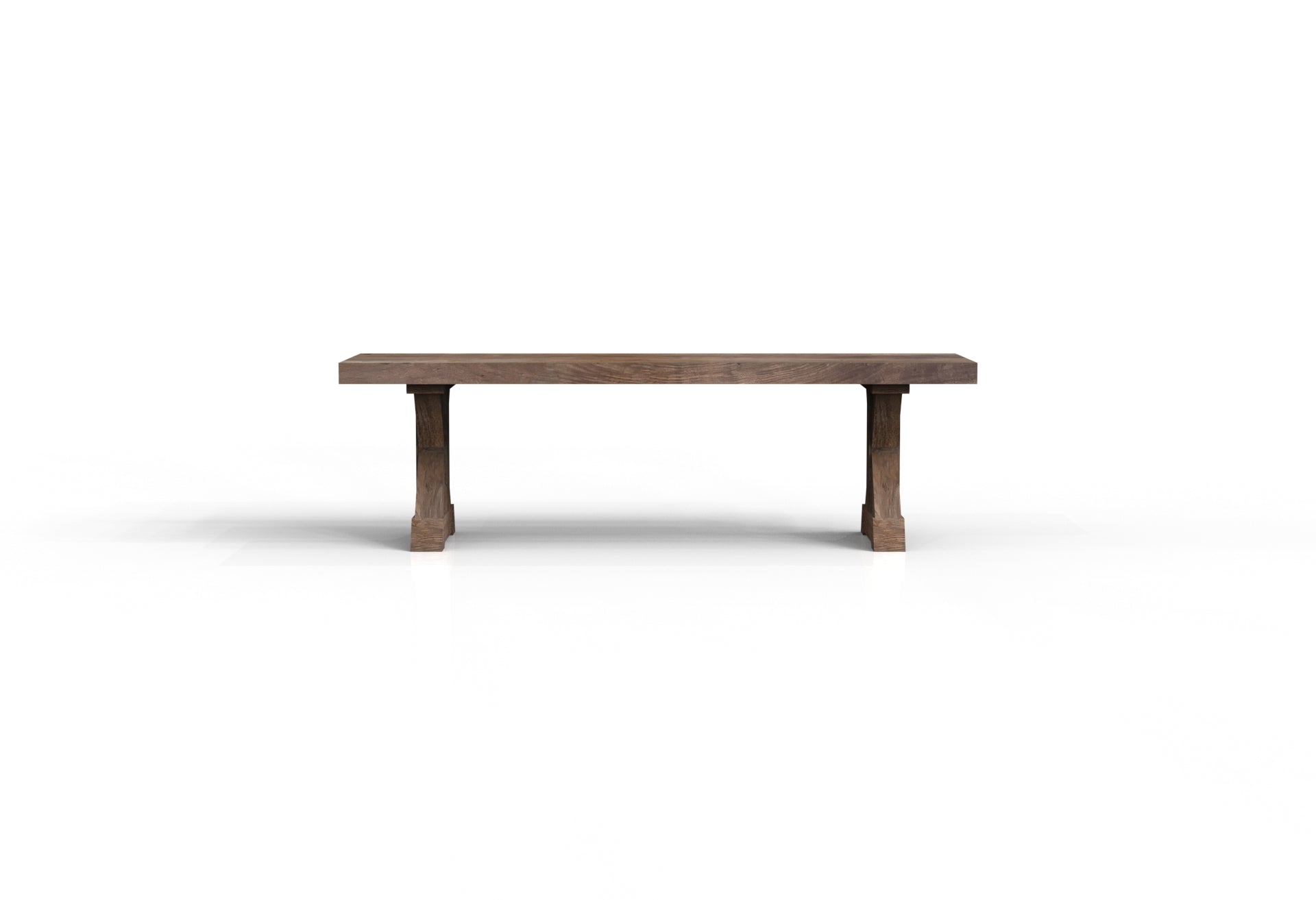 Maxwell 60" Acacia Dining Bench - Natural + Smoke