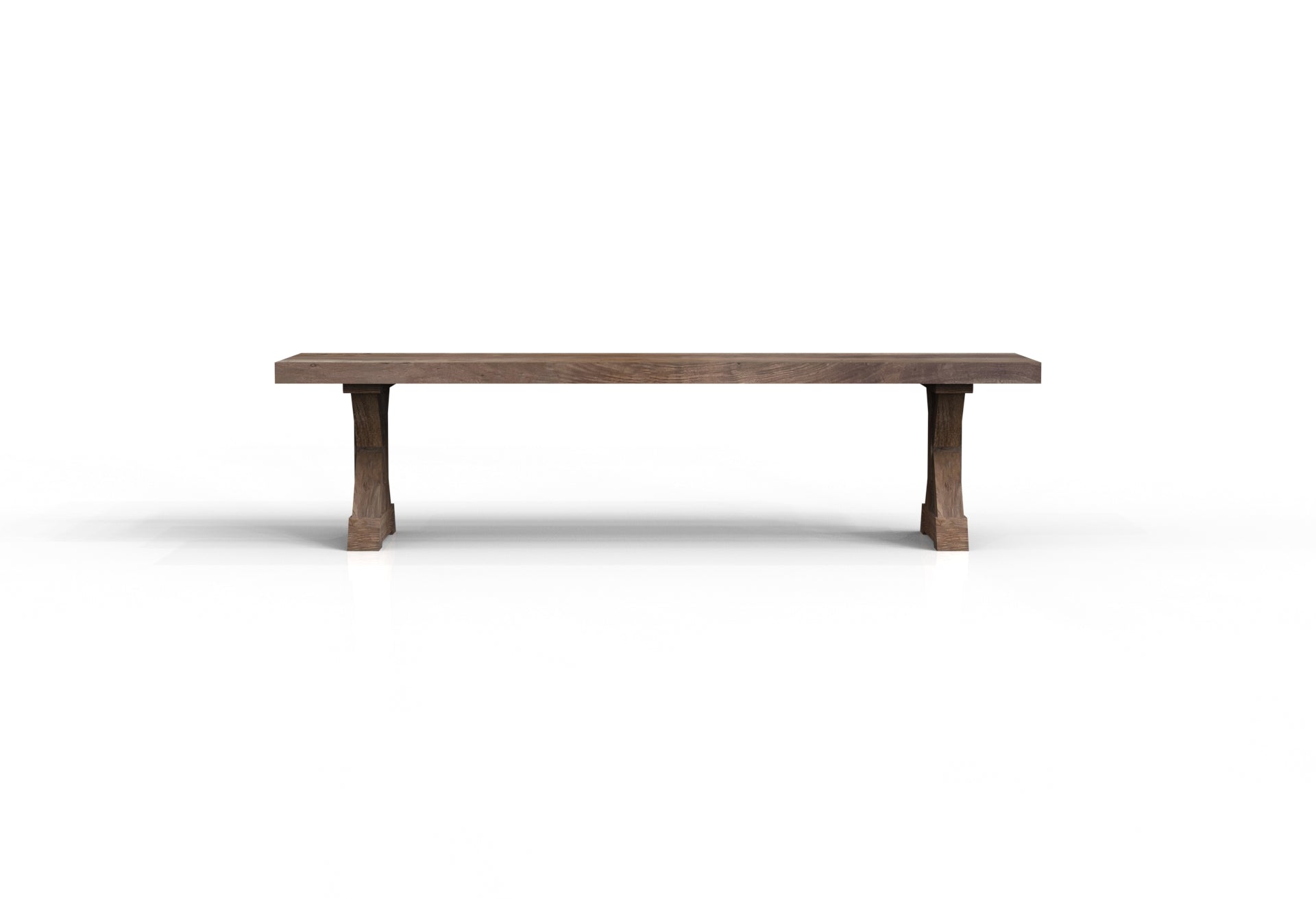 Maxwell 72" Acacia Dining Bench - Natural + Smoke