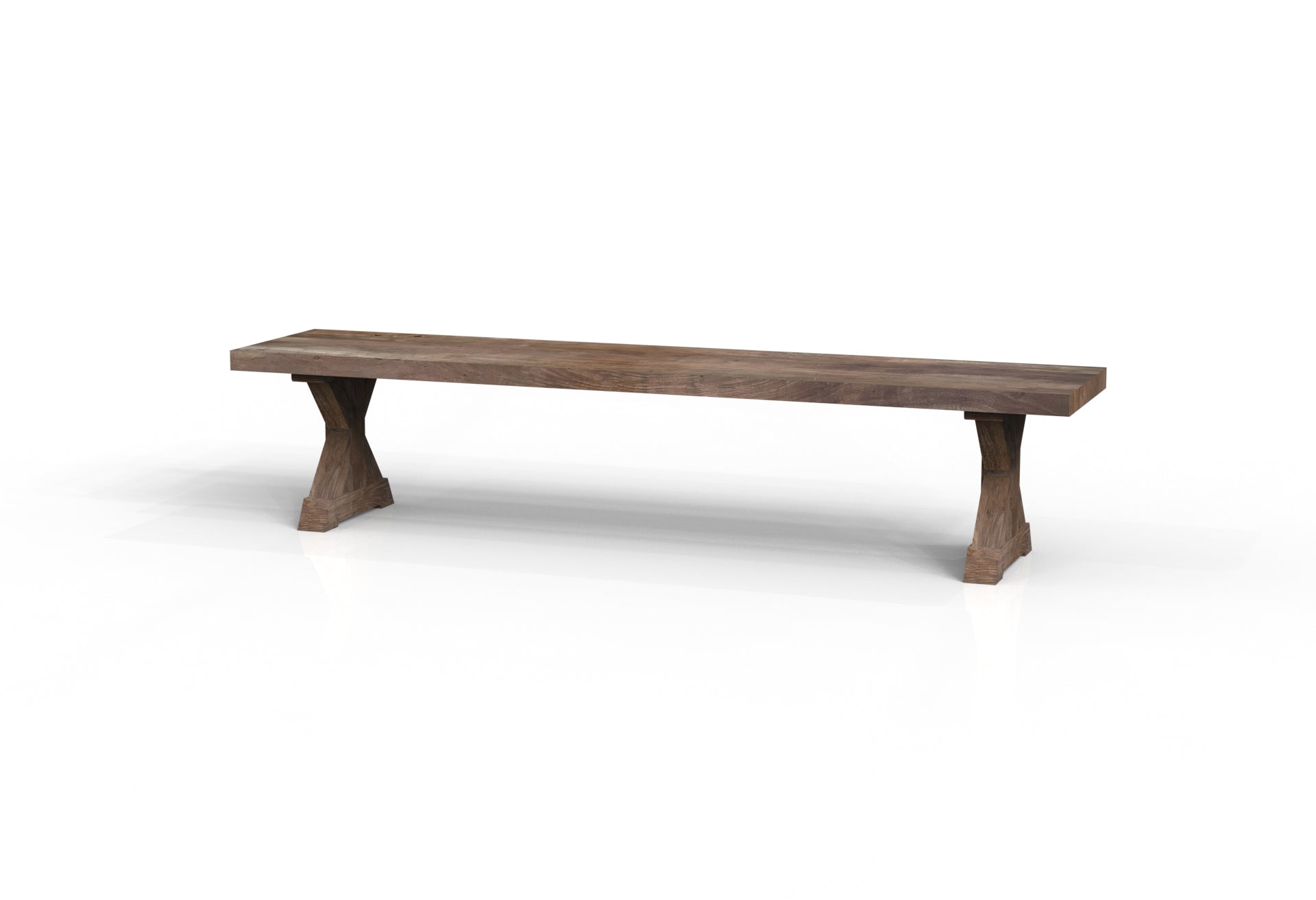Maxwell 84" Acacia Dining Bench - Natural + Smoke