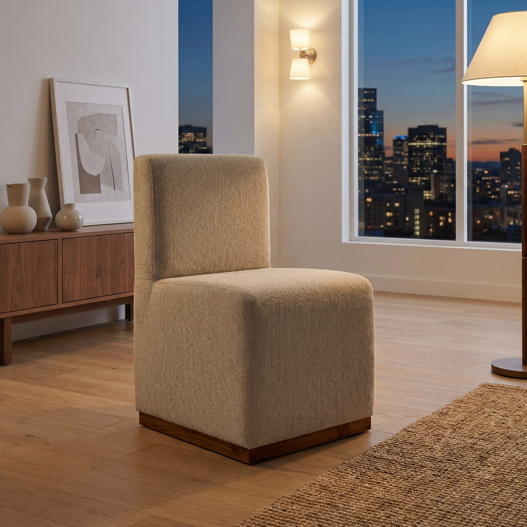 Bianca Dining Chair - Performance Ecru + Natural