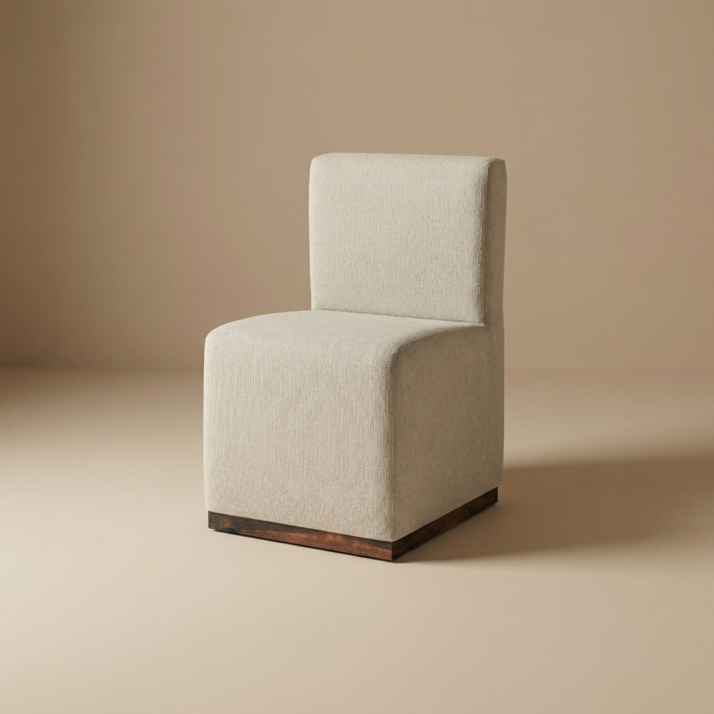 Bianca Dining Chair - Performance Cream + Natural & Smoke