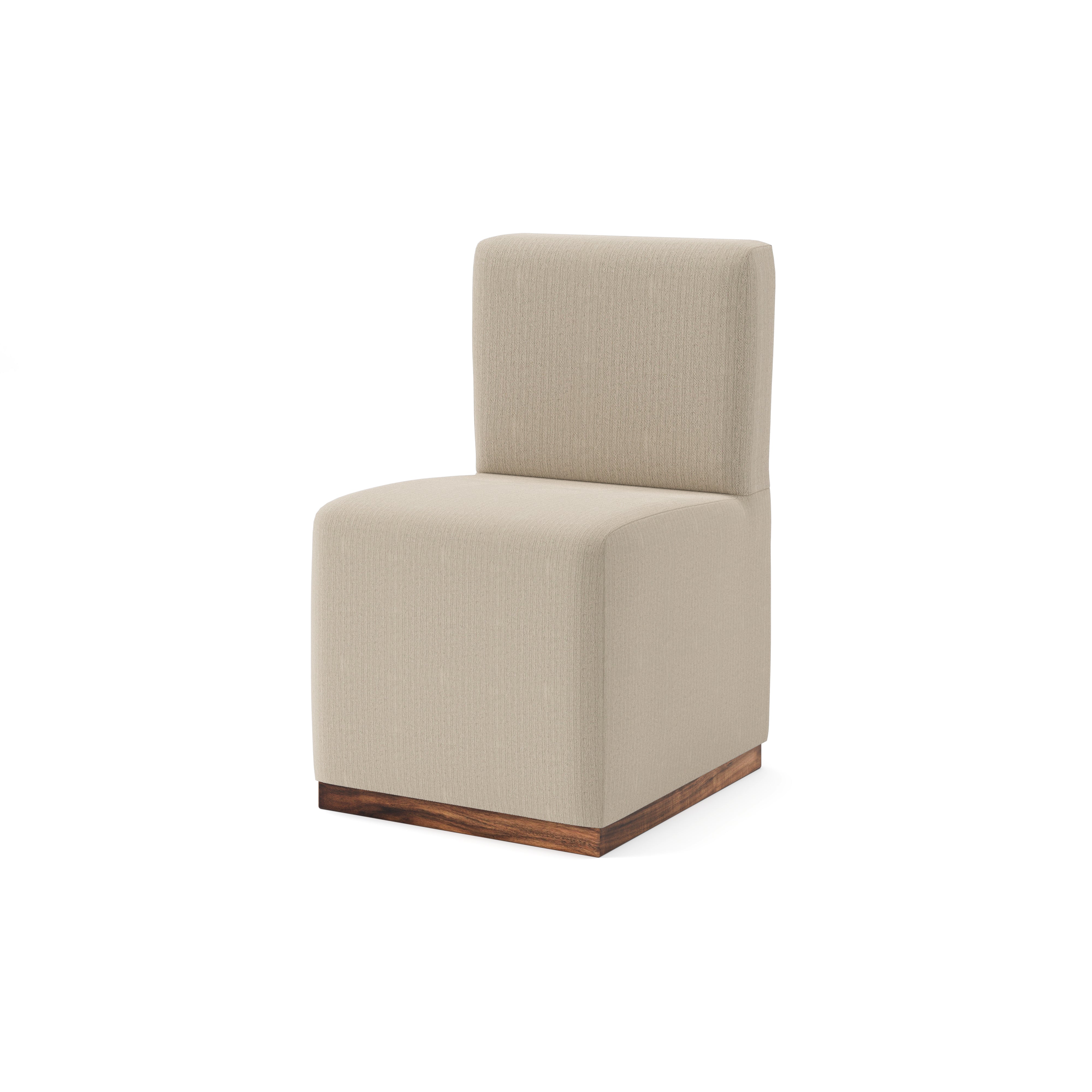 Bianca Dining Chair - Performance Cream + Natural & Smoke