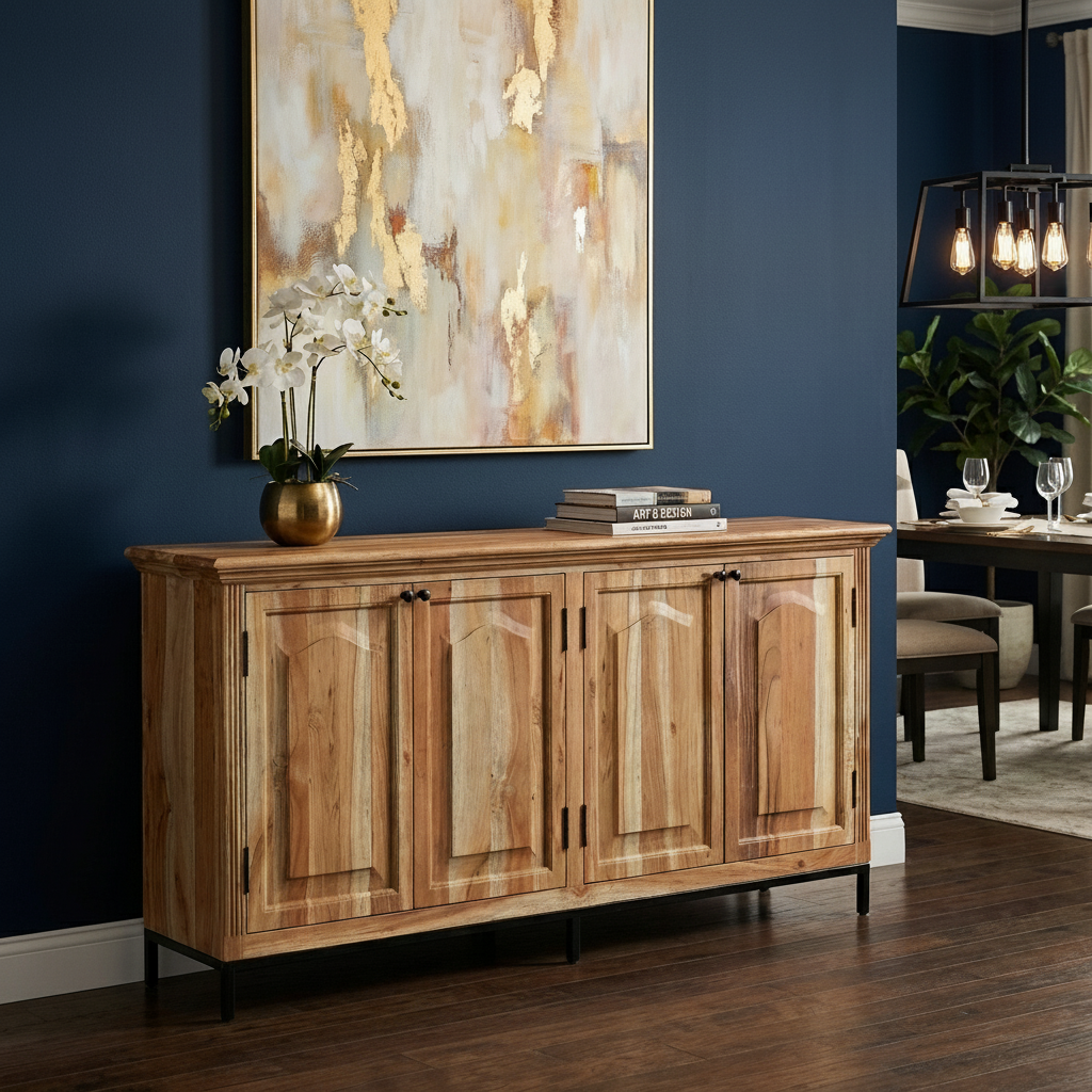 Blair 76" 4 Door Sideboard - Natural