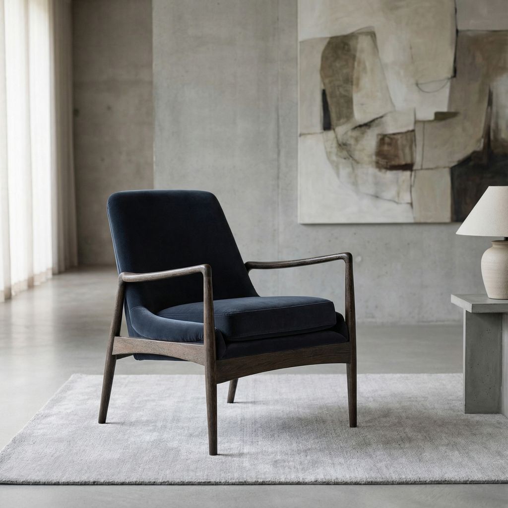 Brandon 26" Occasional Chair - Velvet Shadow