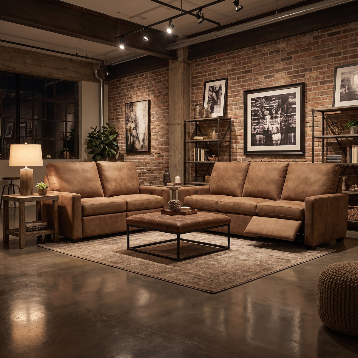 Brodie 113" Power Motion Reclining Sofa - Open Range Brokenstone