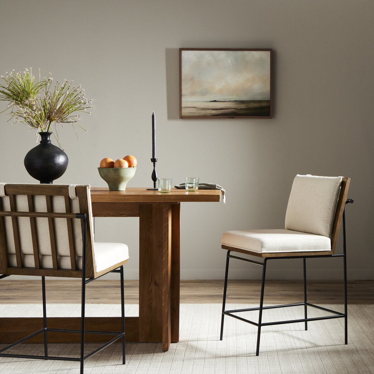 Croatia Bar Stool- Flax