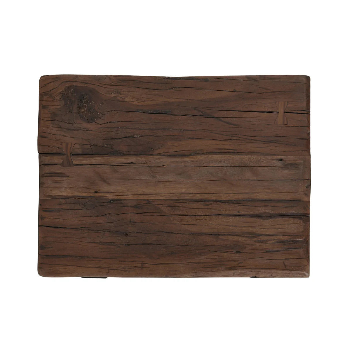 Dante 30" Oak End Table - Wanut + Iron