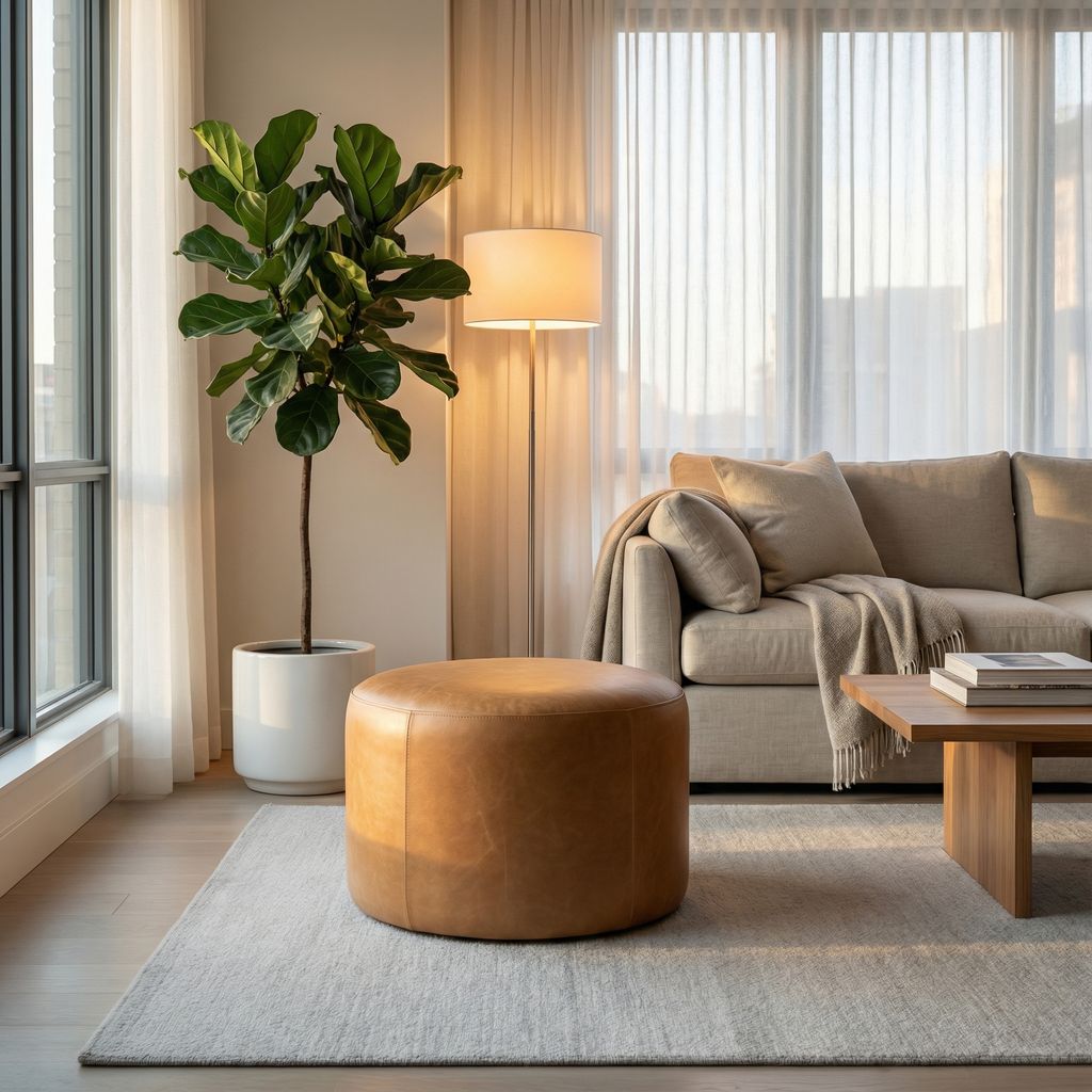 Chad Express Ship 24" Swivel Ottoman