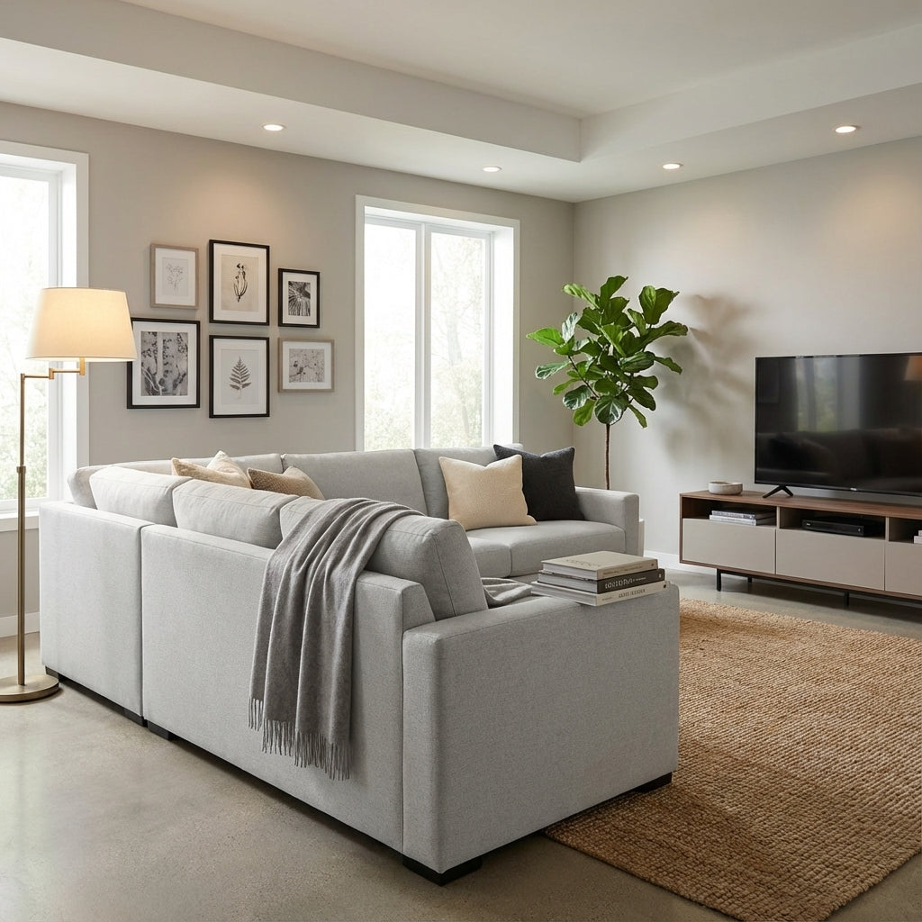 Chelsea Luxe Express Ship 129" x 92" 5 Cushion Sectional