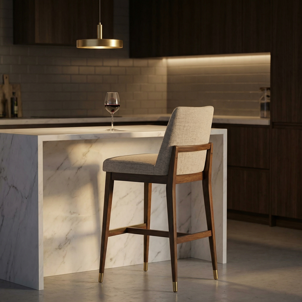 Coleman Bar Stool - Herringbone Haze