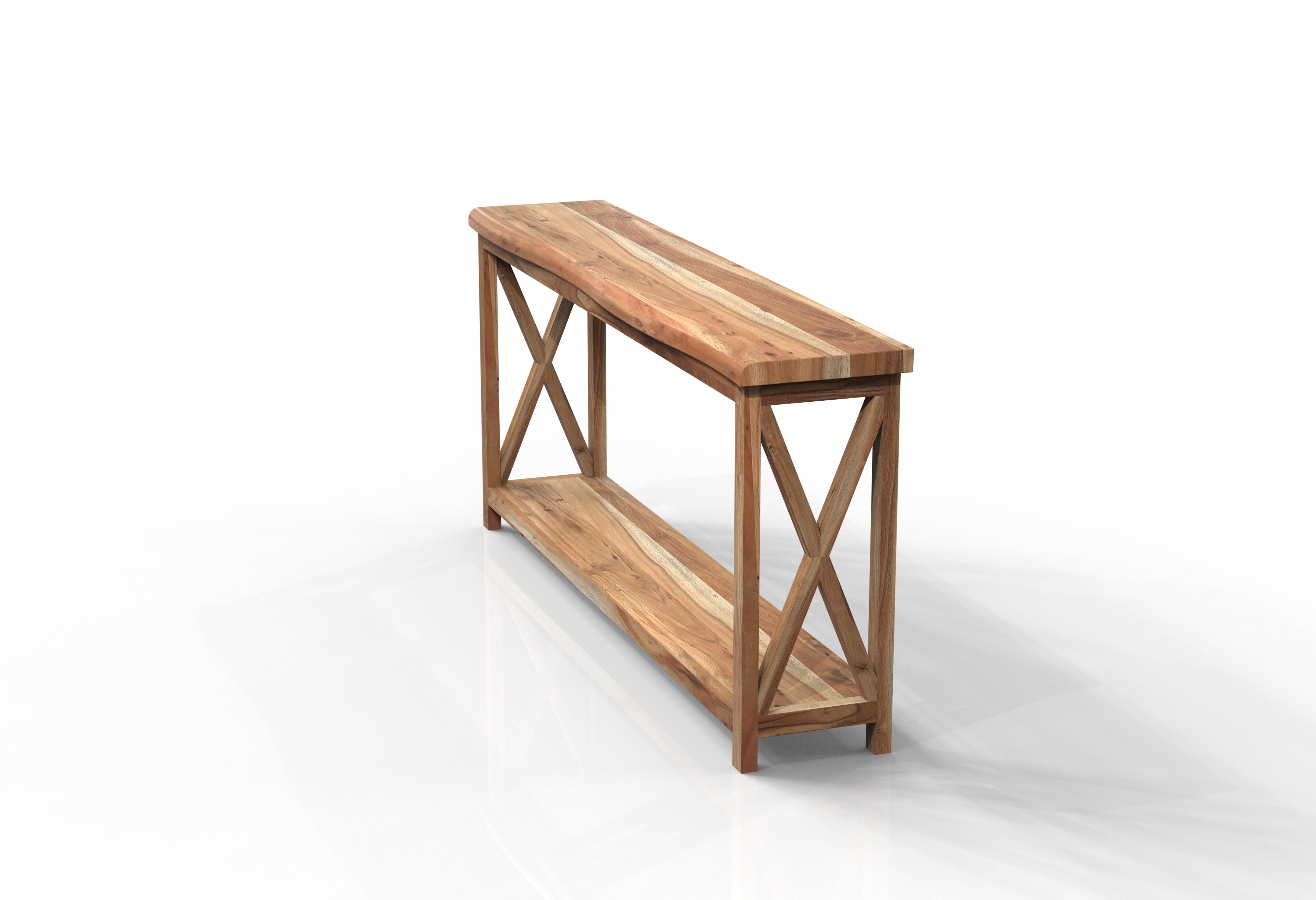 Malcolm Acacia 80" Live Edge Console Table - Natural