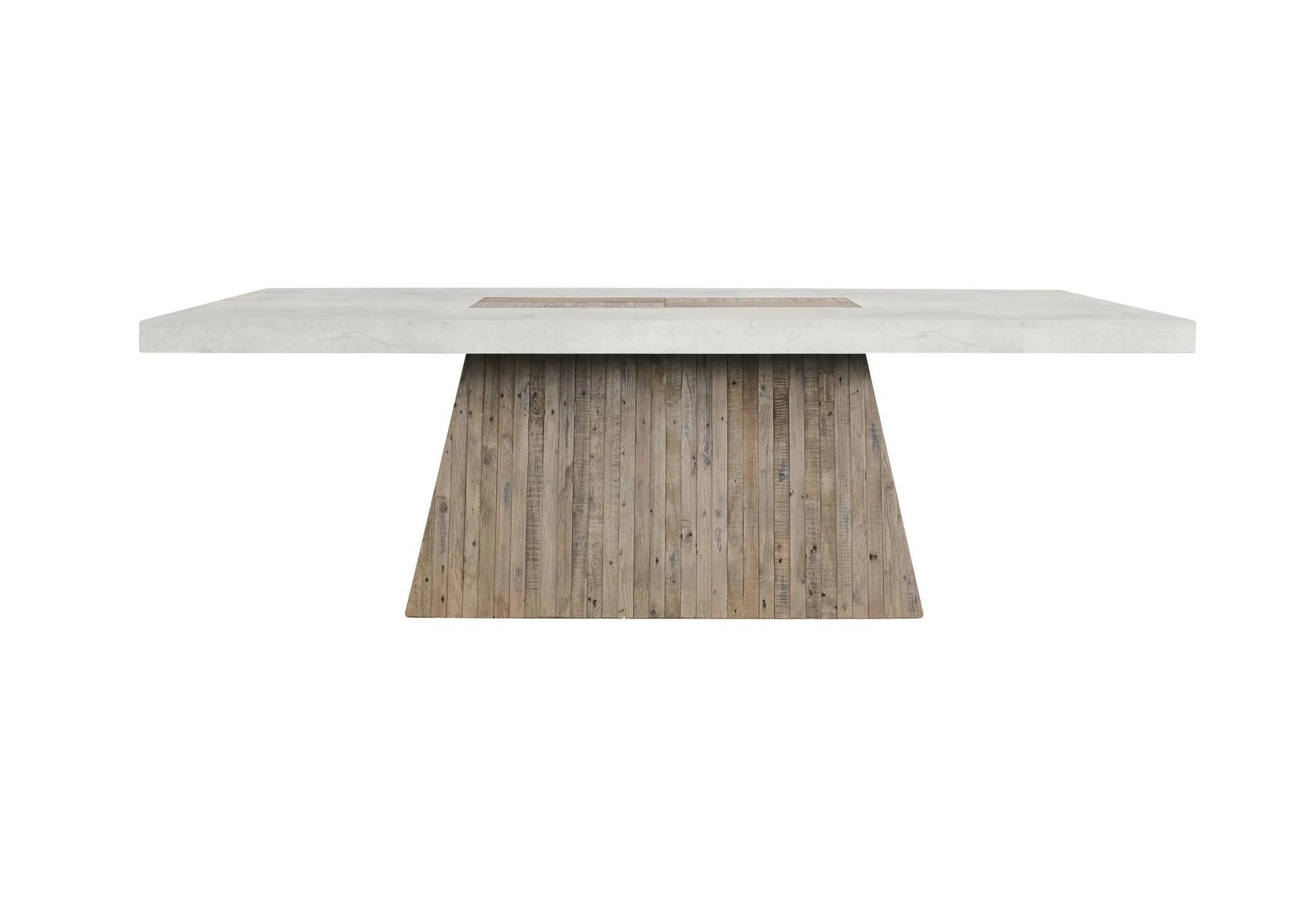 Leander 94" Square Dining Table - Antique White