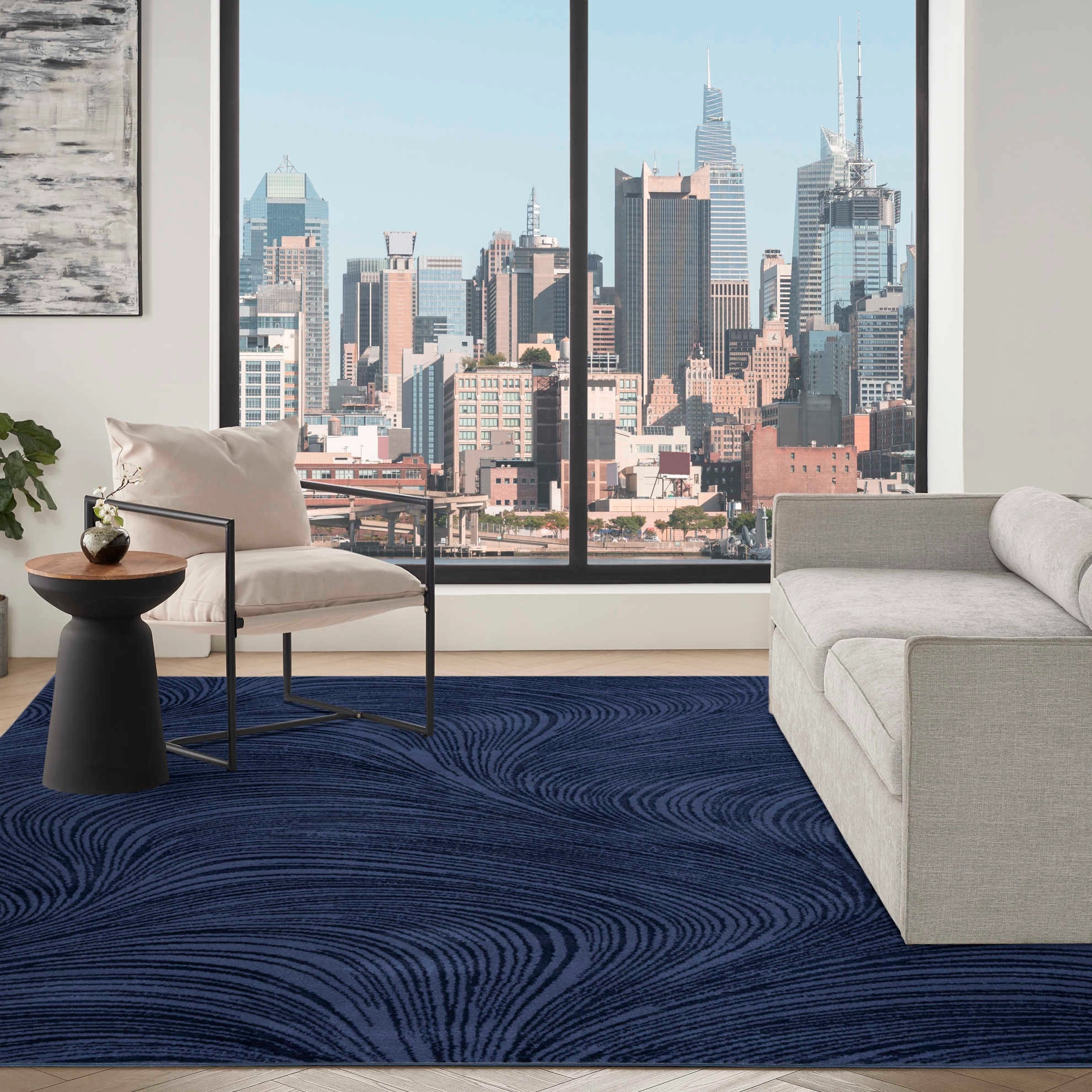 Cora Area Rug - Navy