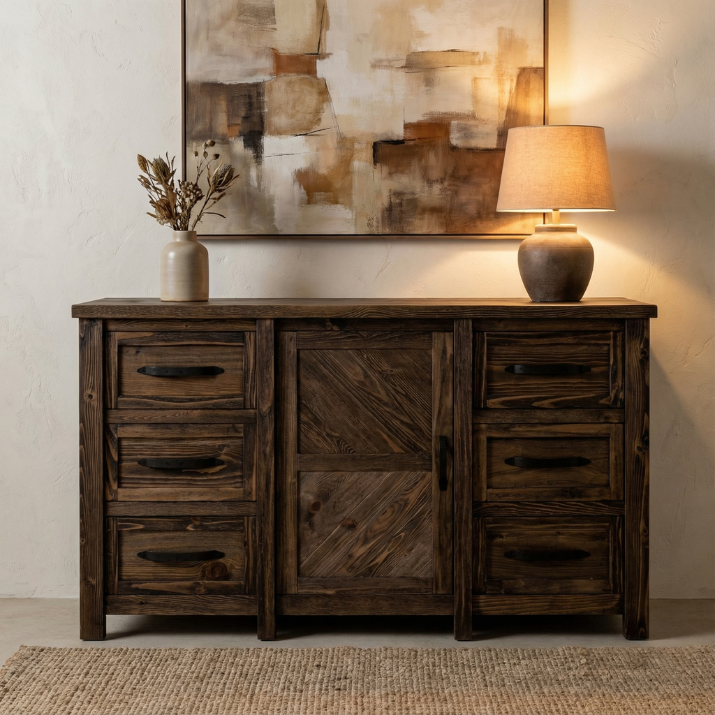 Dalton 67" 6 Drawer Dresser - Espresso