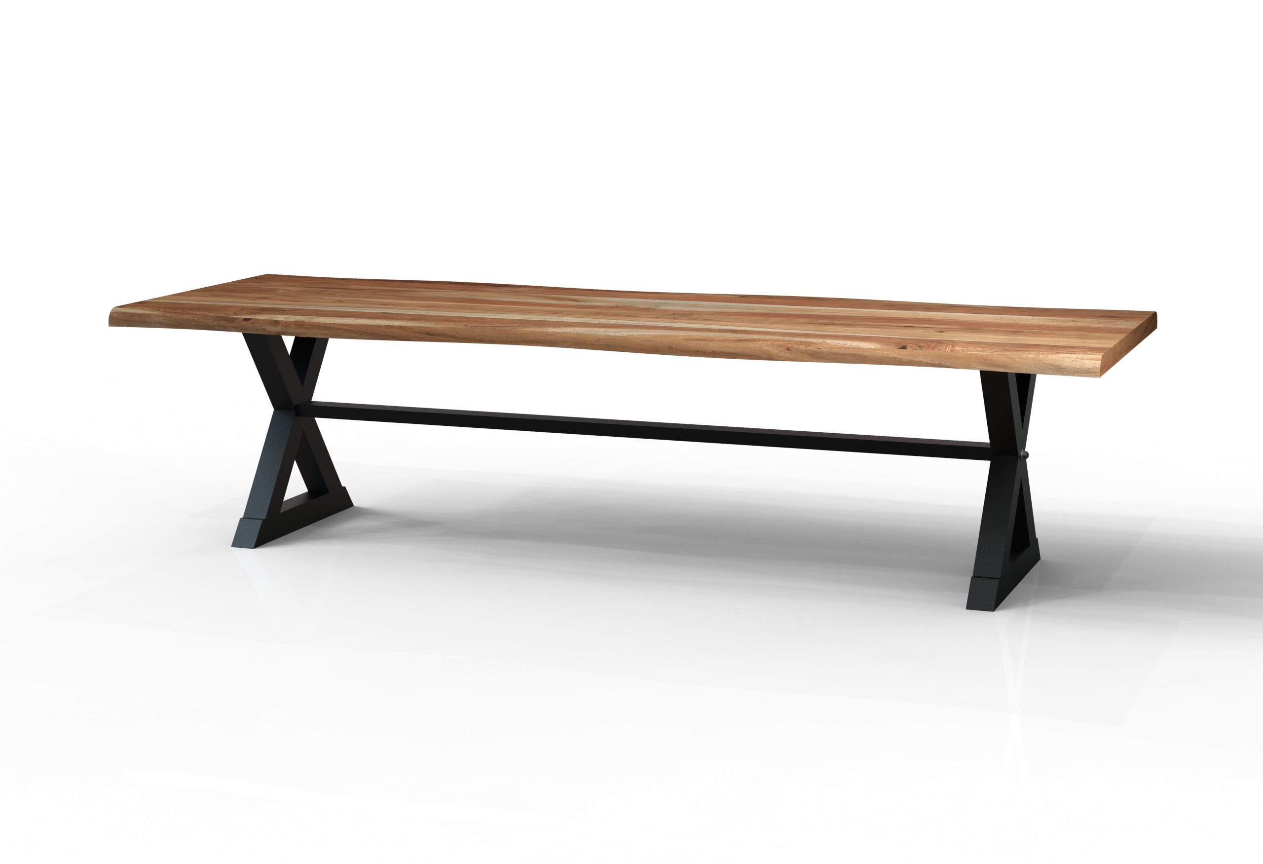 Malcolm Acacia 120" Live Edge Dining Table - Natural
