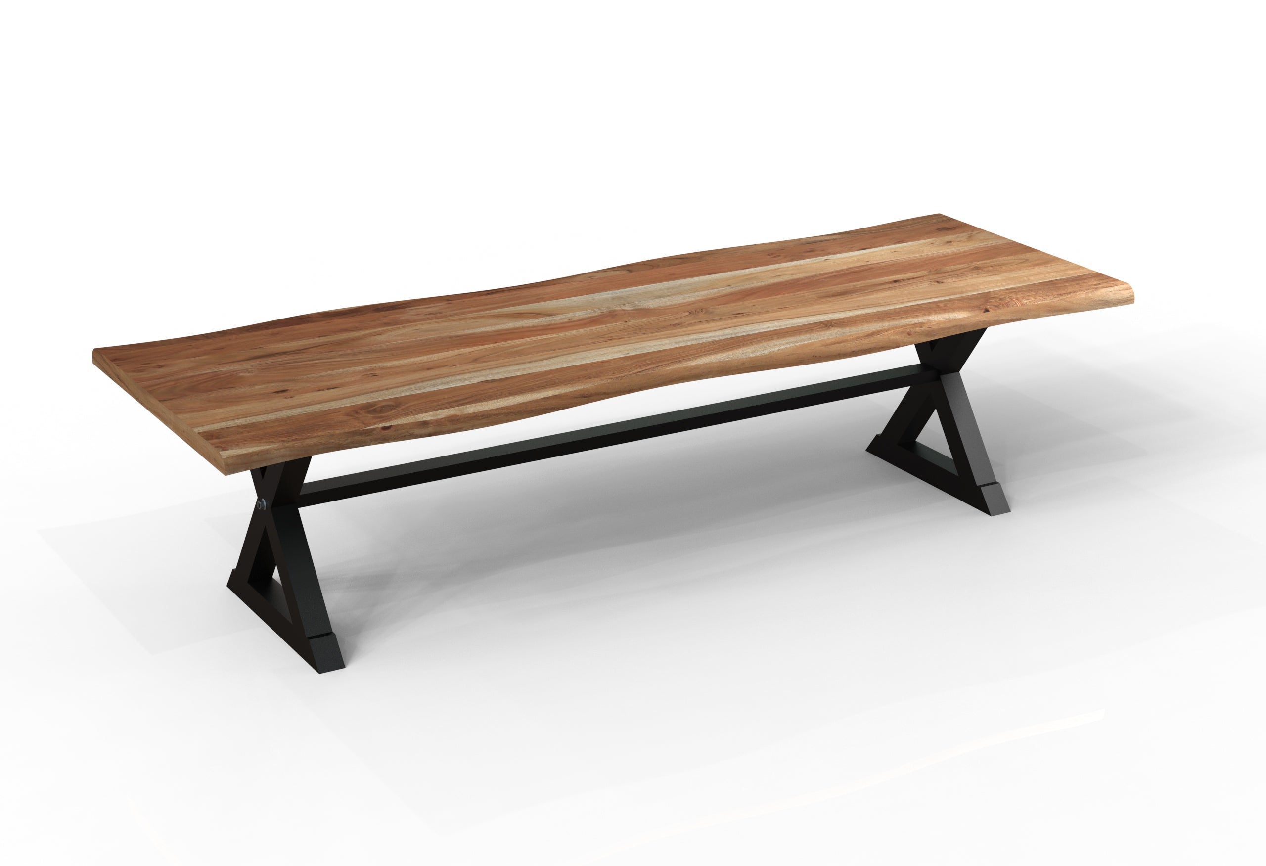Malcolm Acacia 120" Live Edge Dining Table - Natural