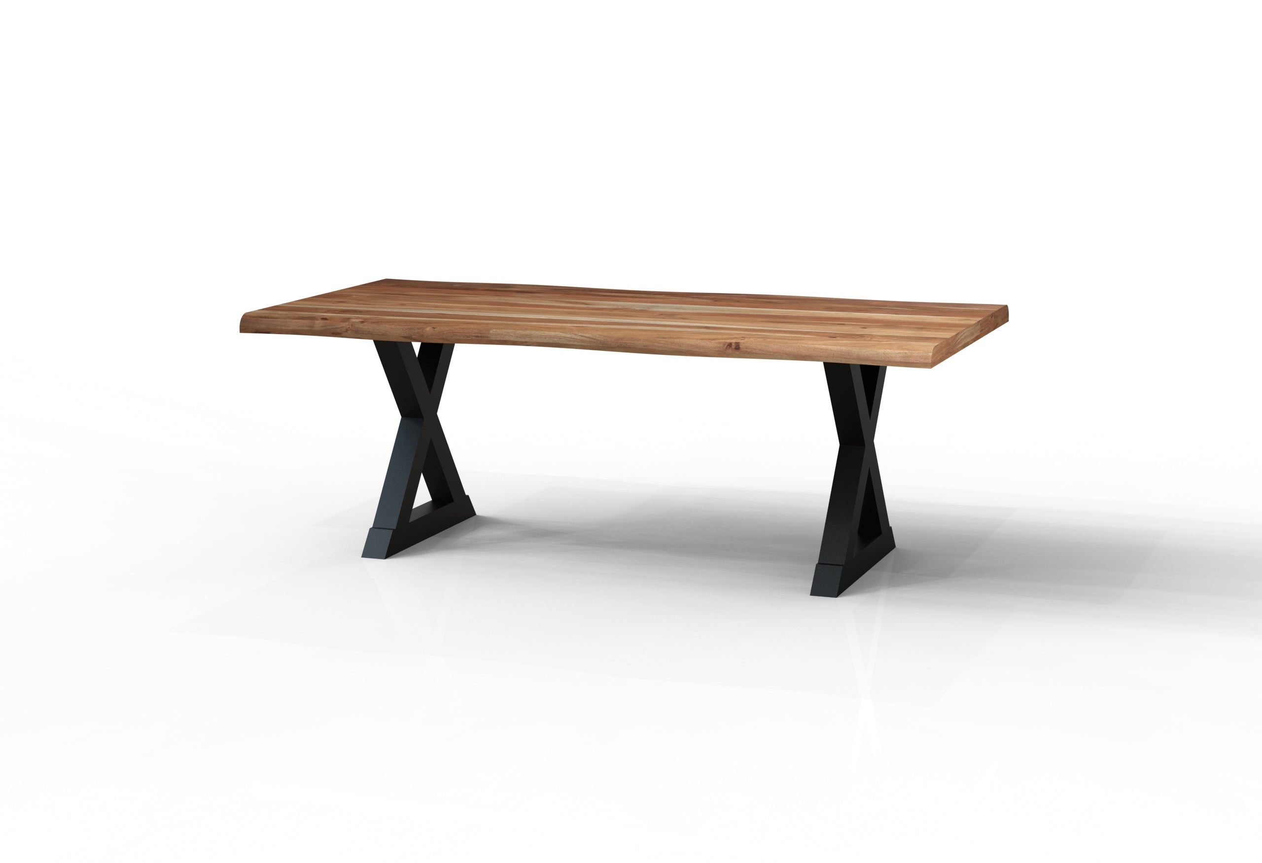 Malcolm Acacia 84" Live Edge Dining Table - Natural