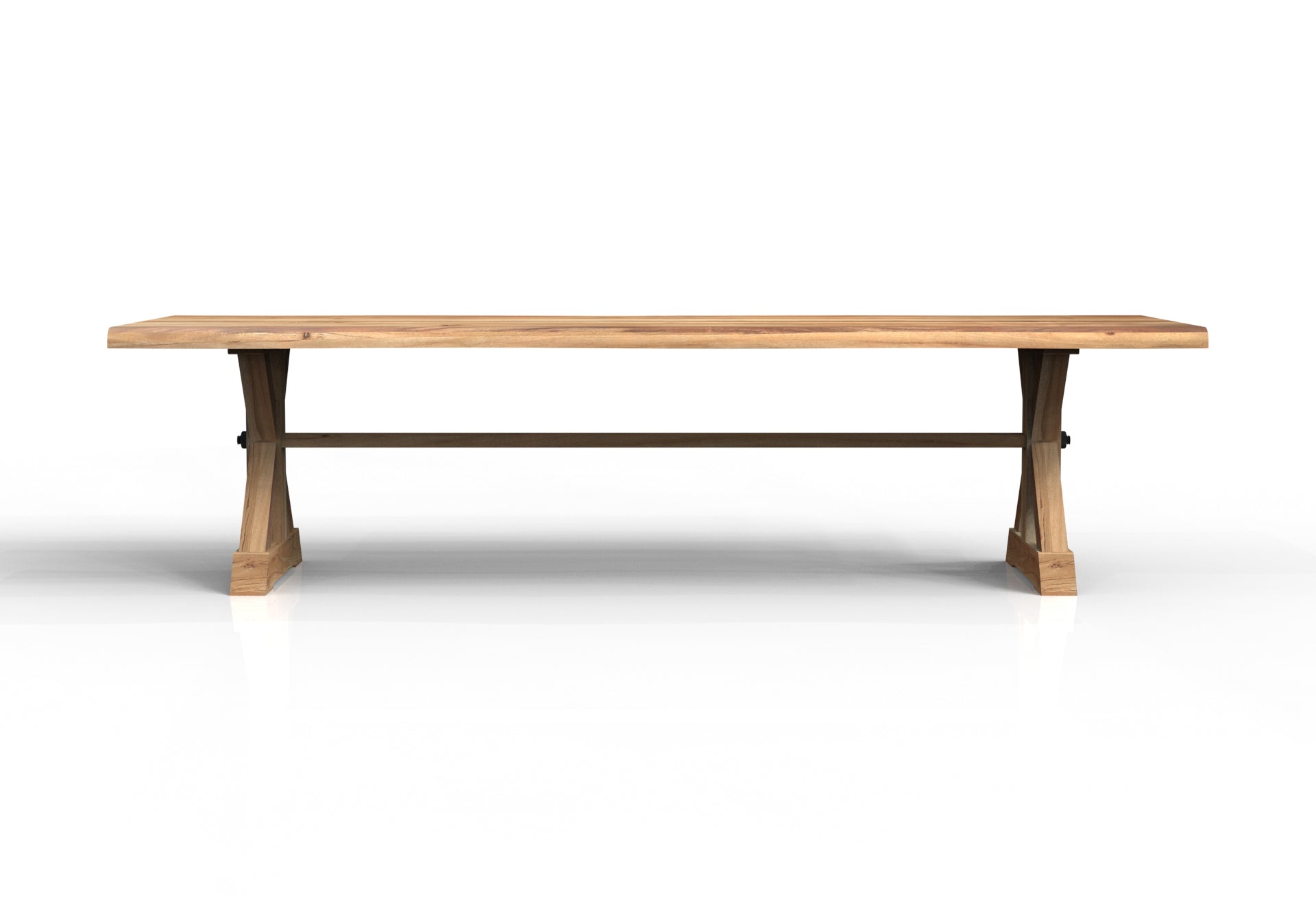Malcolm Acacia 120" Live Edge Dining Table - Natural