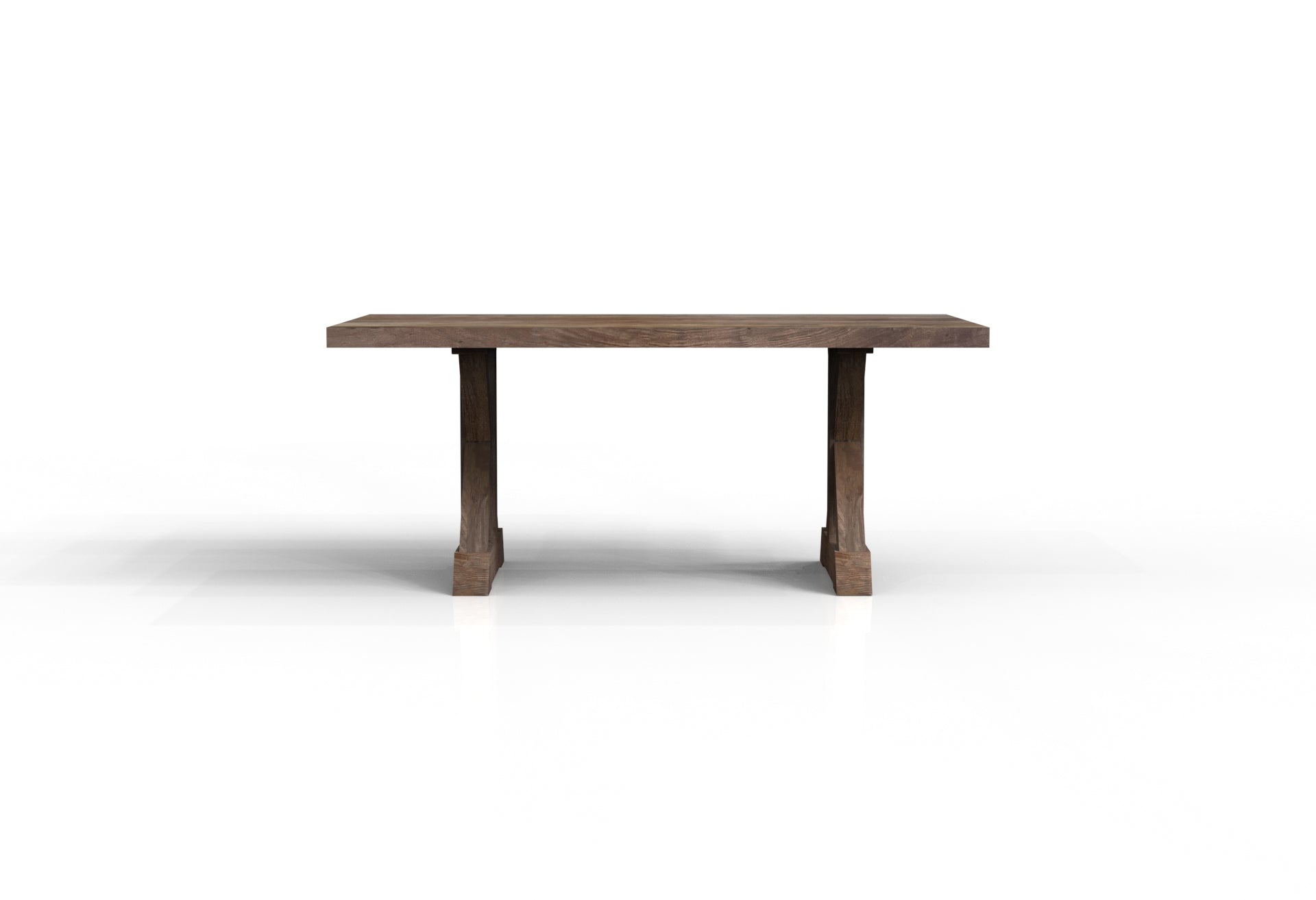 Maxwell Acacia 72" Dining Table - Natural + Smoke
