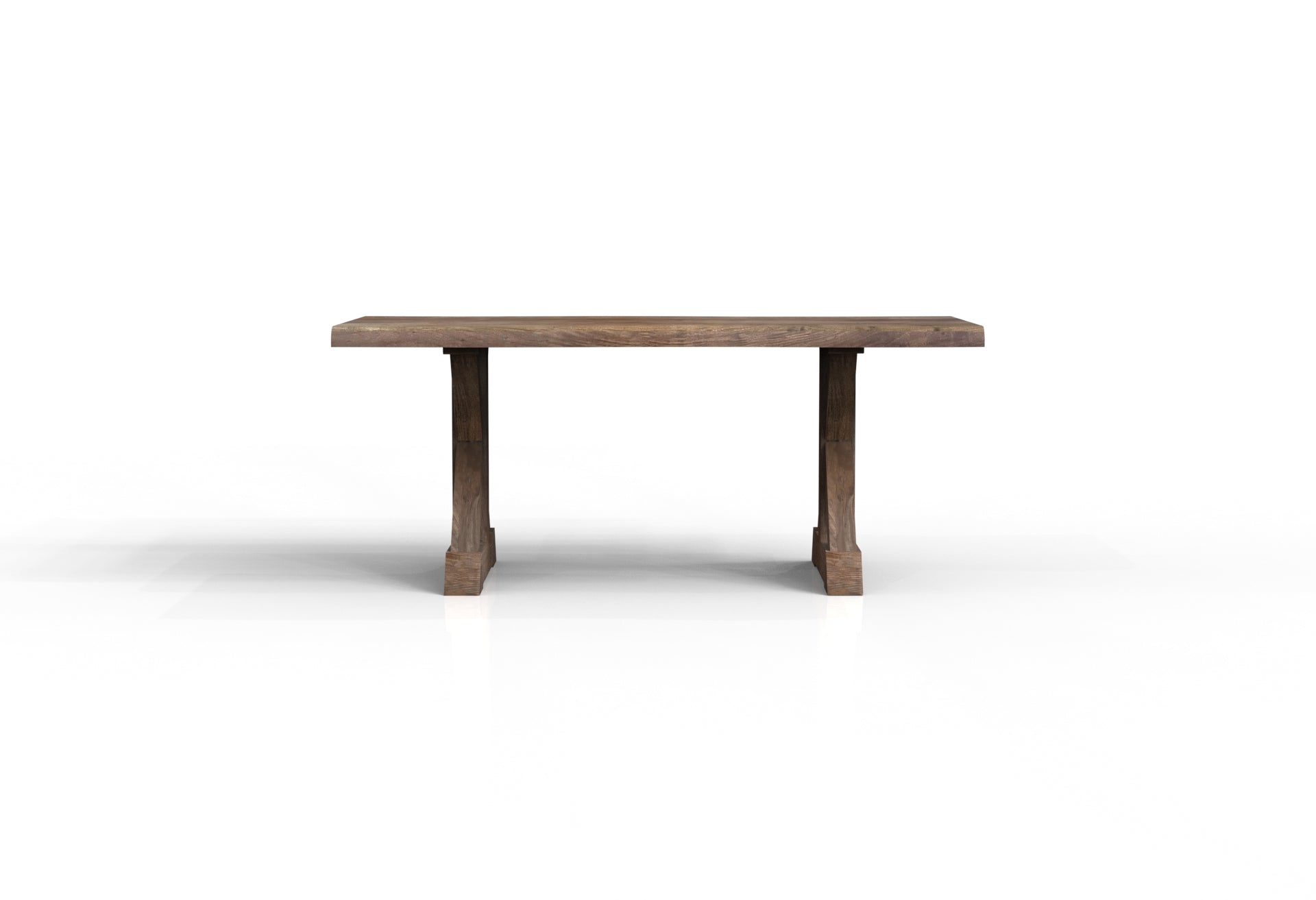 Malcolm Acacia 72" Live Edge Dining Table - Natural + Smoke