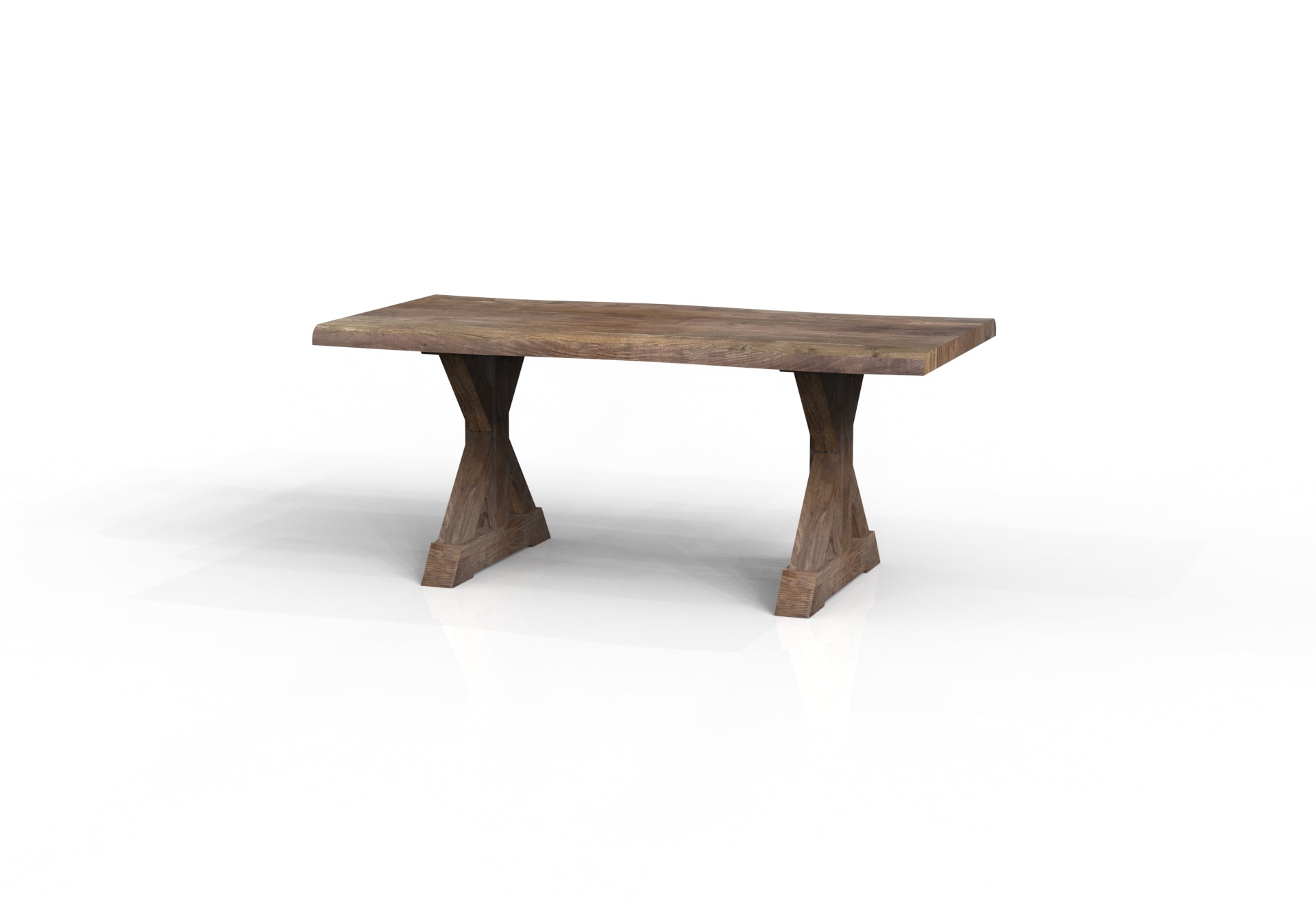 Malcolm Acacia 72" Live Edge Dining Table - Natural + Smoke