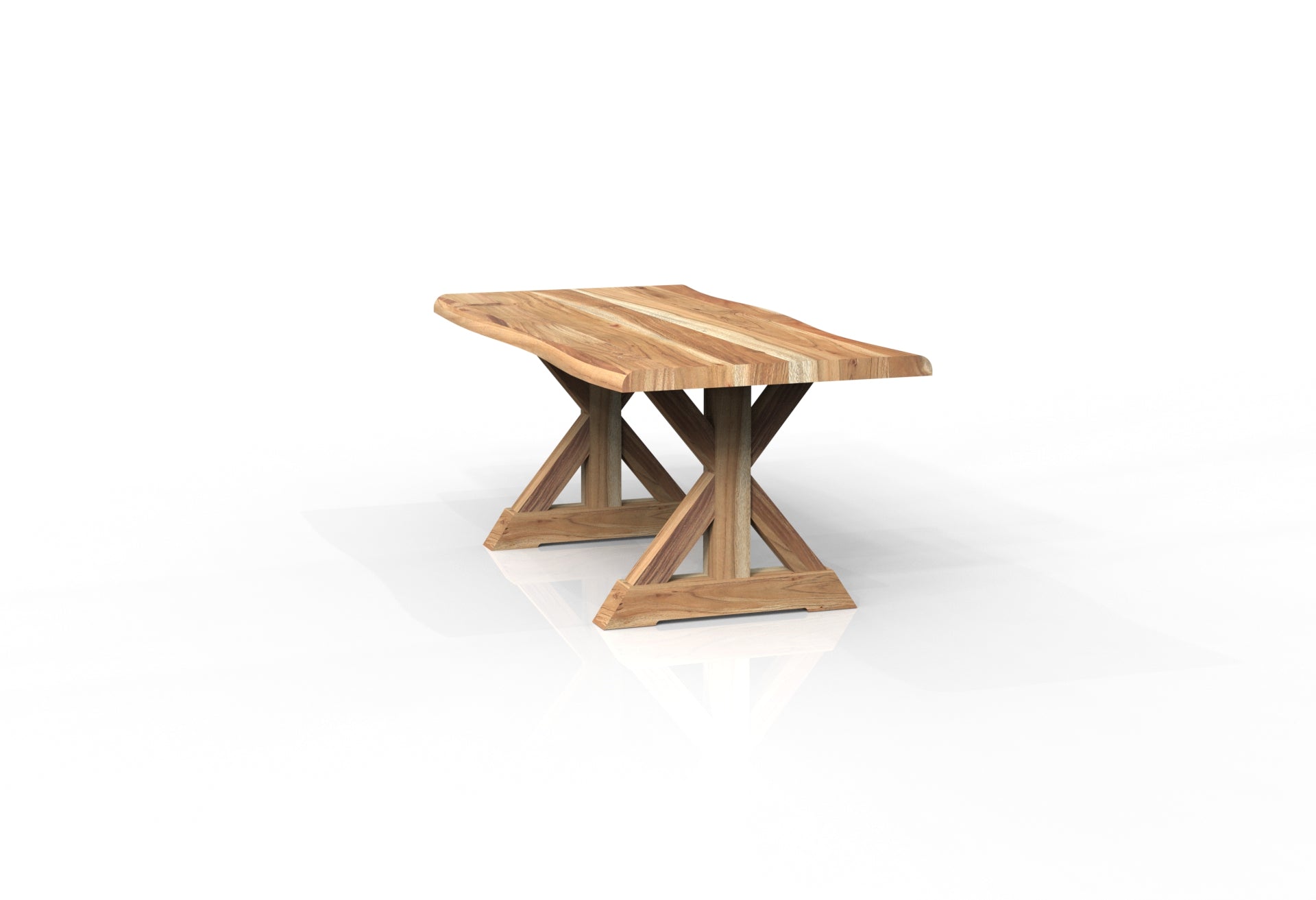 Malcolm Acacia 72" Live Edge Dining Table - Natural