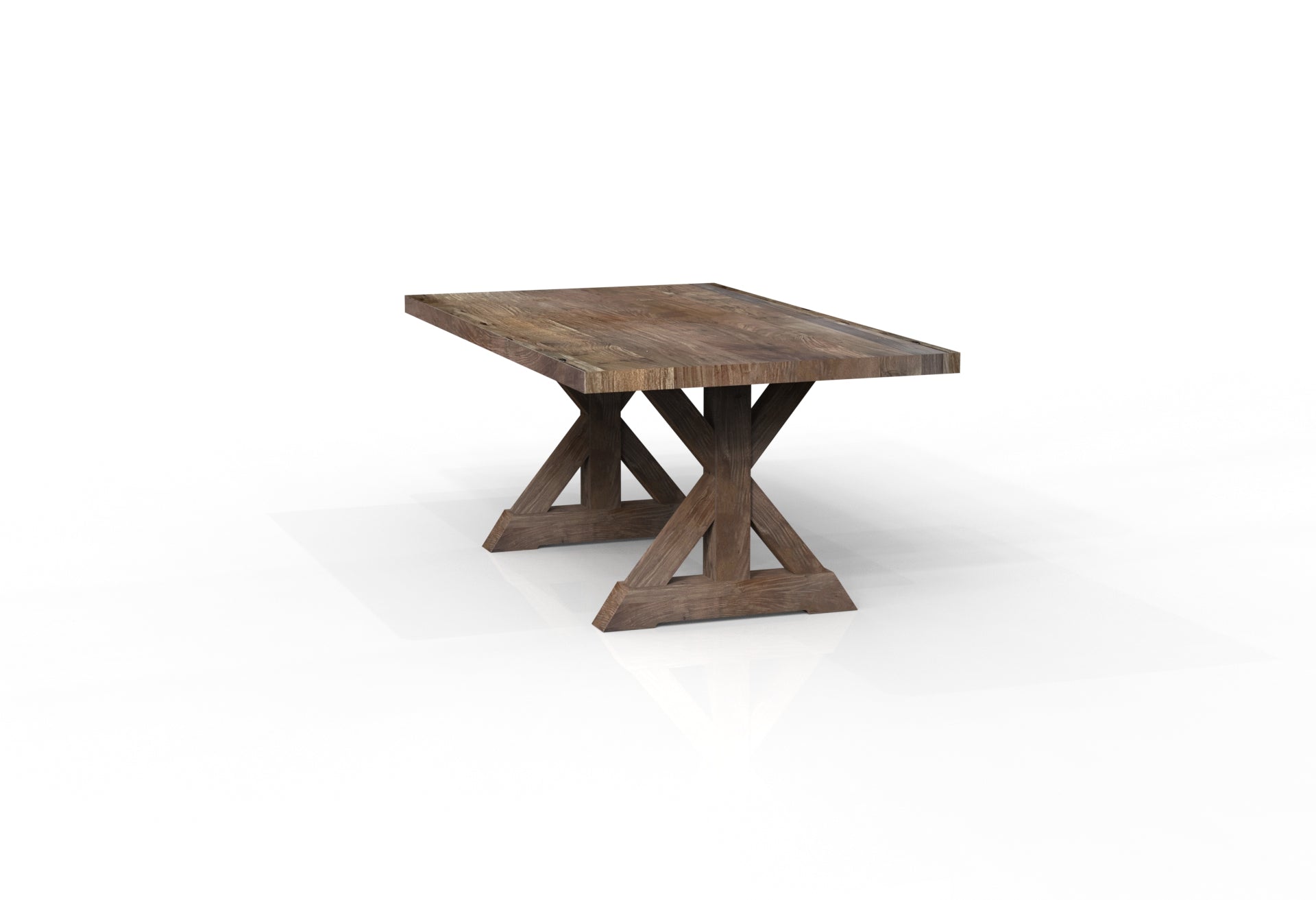 Maxwell Acacia 72" Dining Table - Natural + Smoke