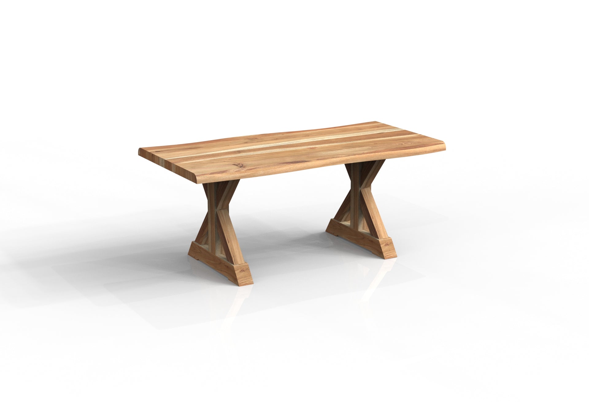 Malcolm Acacia 72" Live Edge Dining Table - Natural