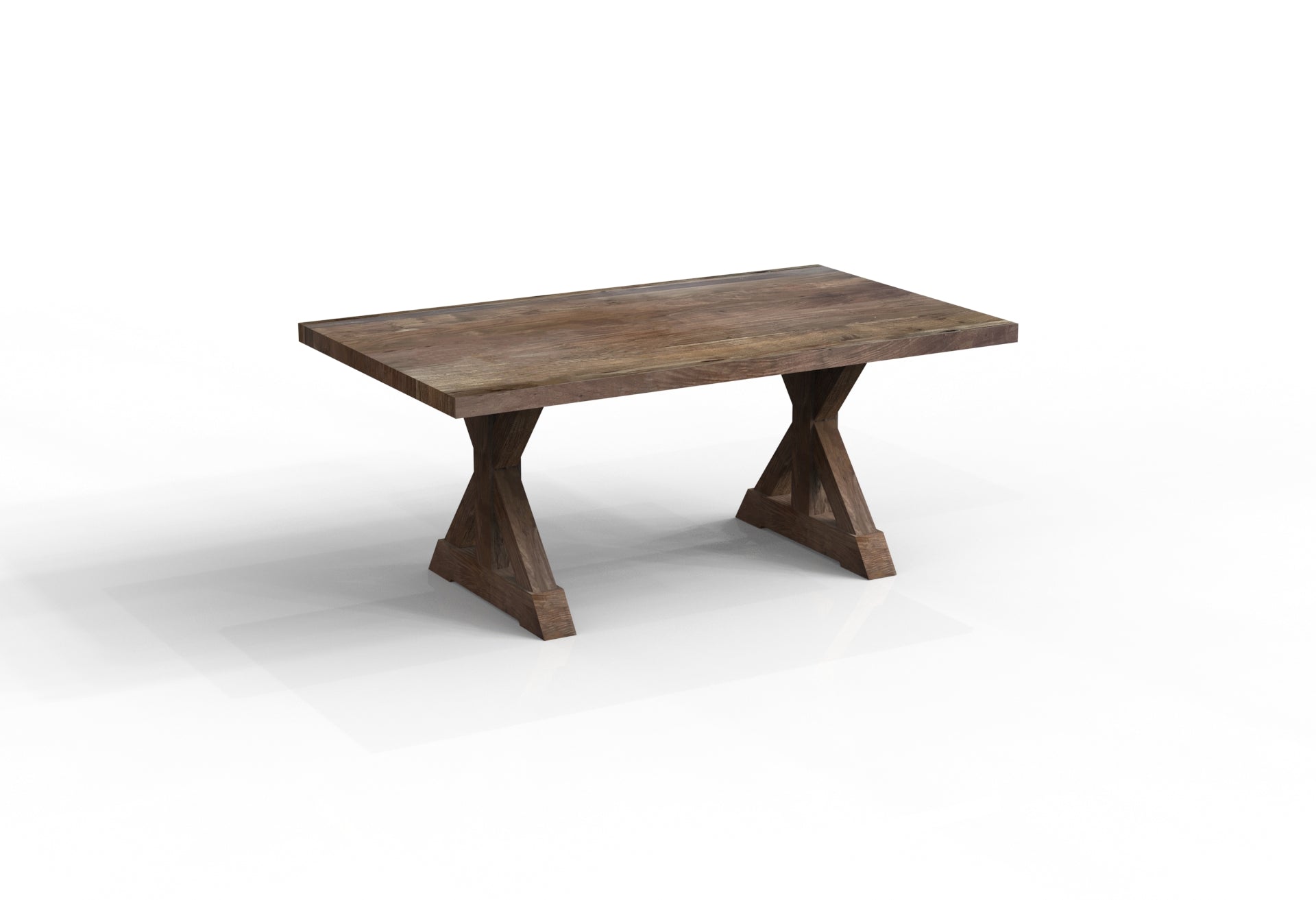 Maxwell Acacia 72" Dining Table - Natural + Smoke