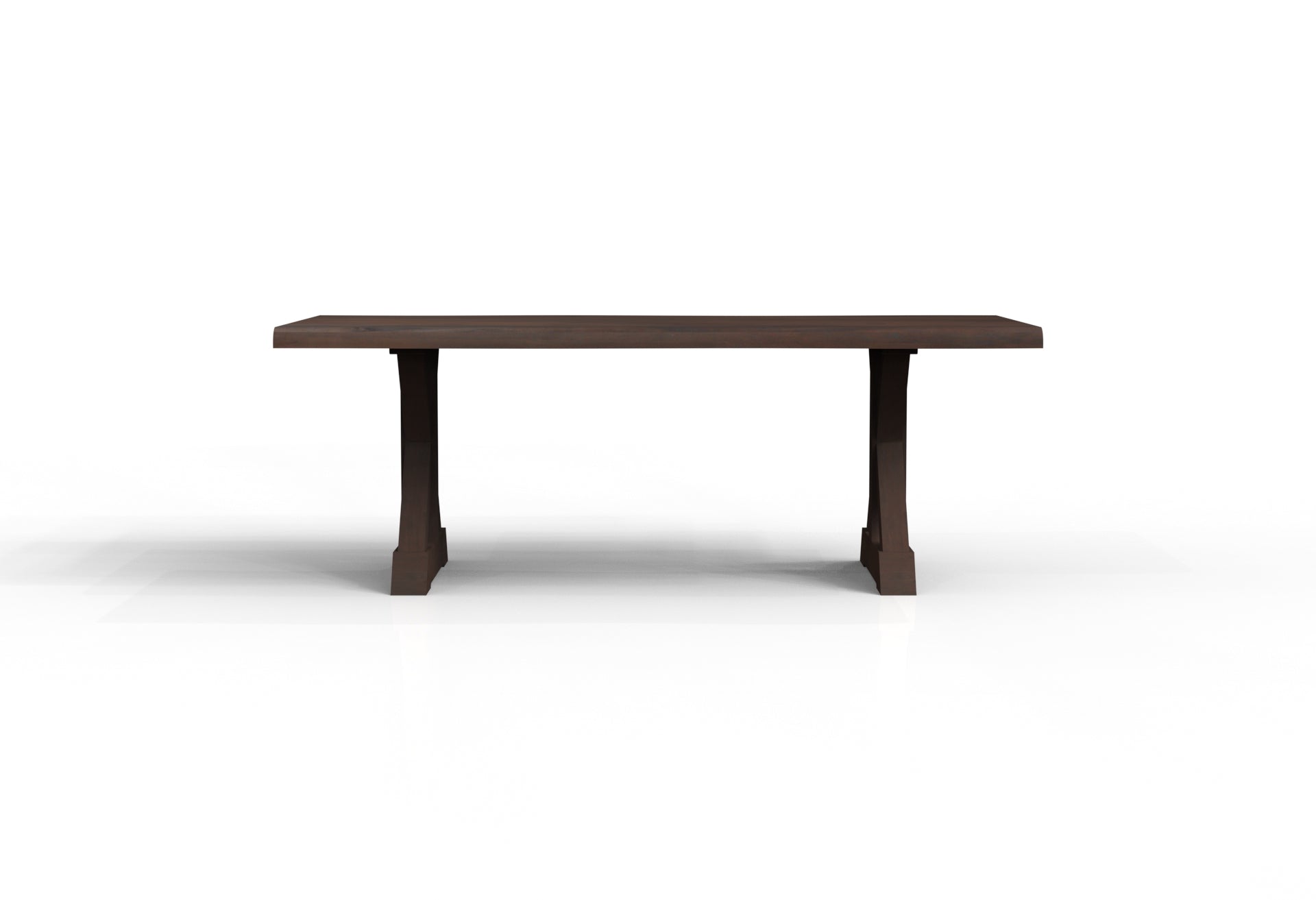 Malcolm Acacia 84" Live Edge Dining Table - Natural + Black