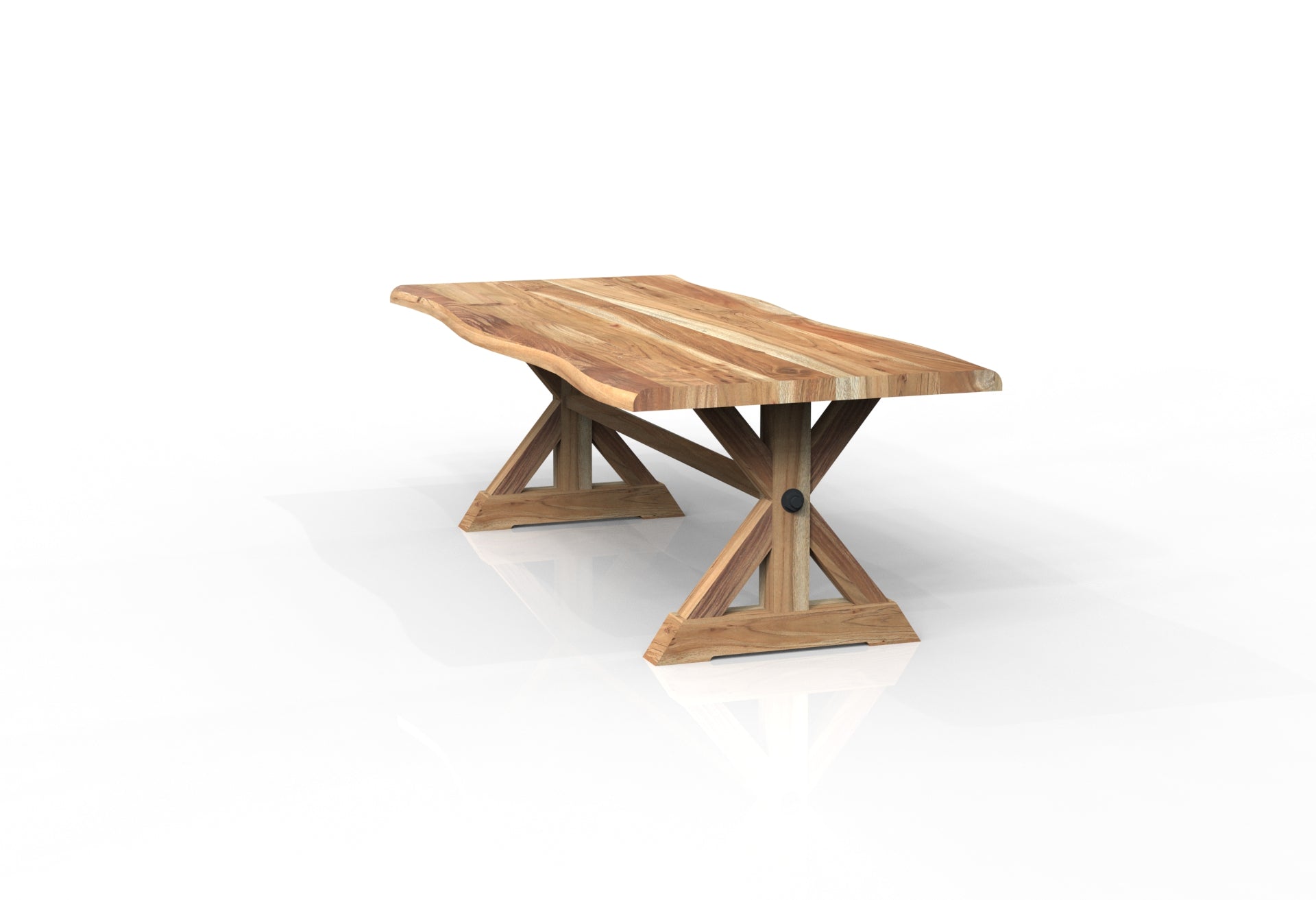 Malcolm Acacia 96" Live Edge Dining Table - Natural