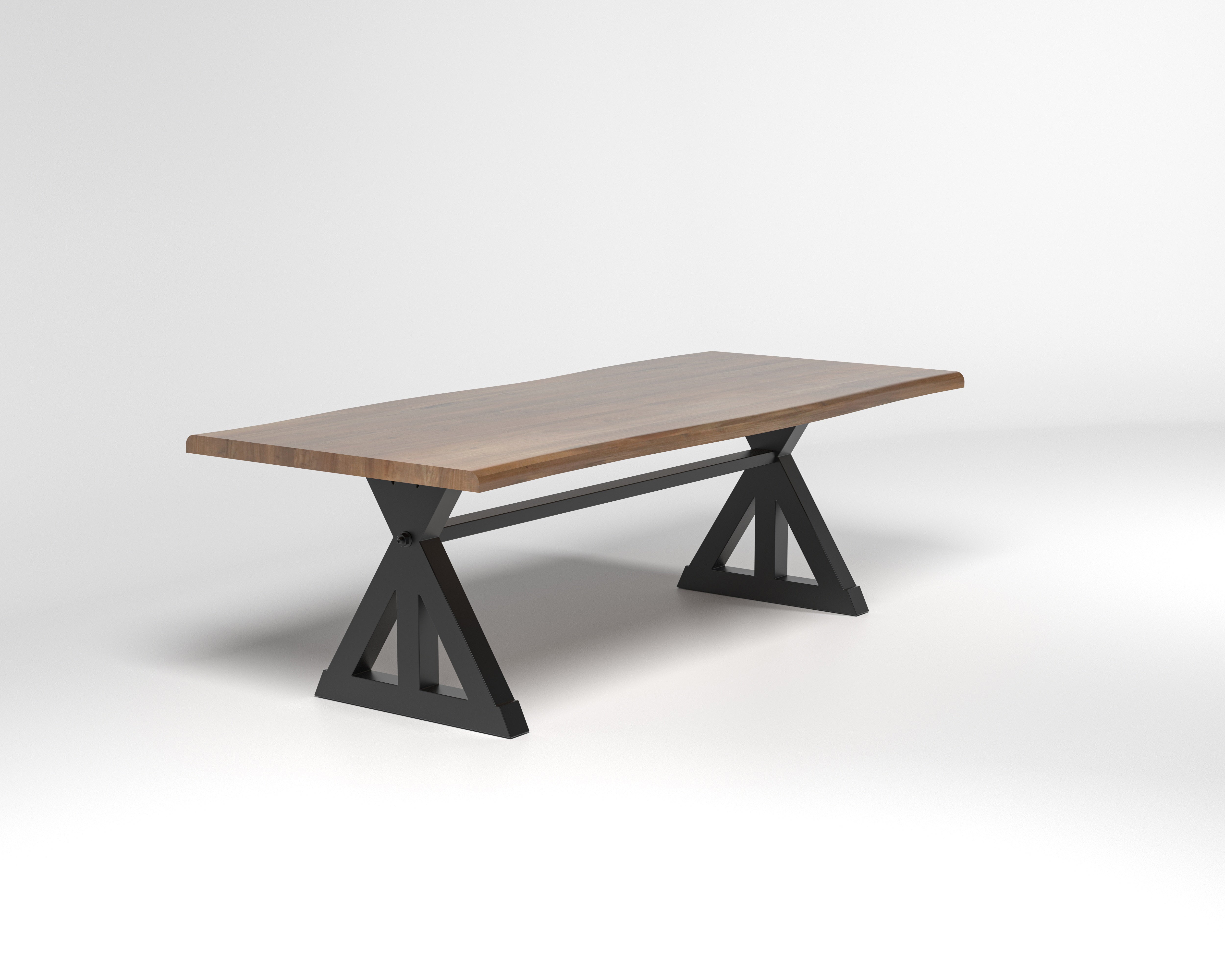 Nathan 96" Live Edge Dining Table - Woodland