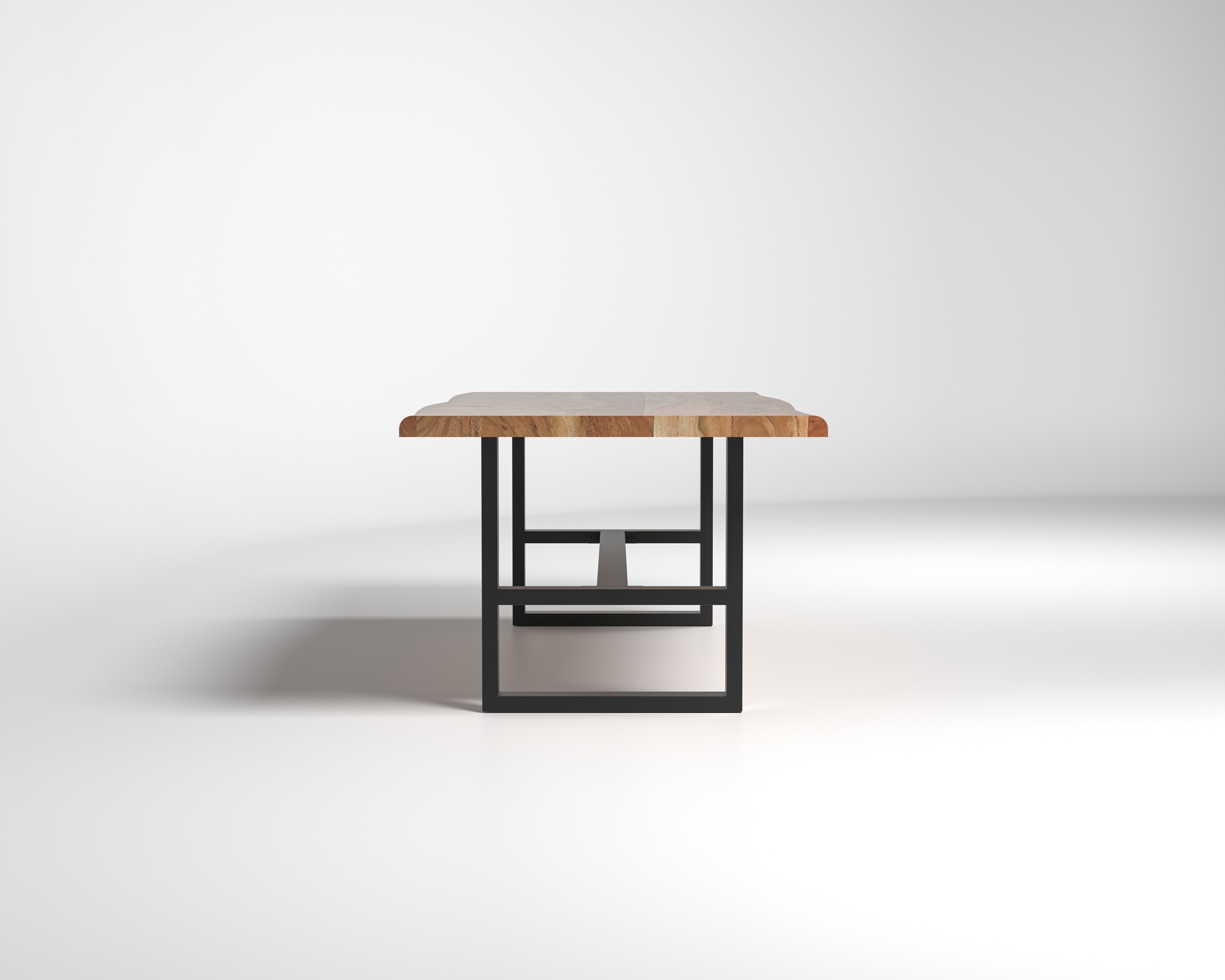Nathan 96" Live Edge Dining Table - Honeycomb