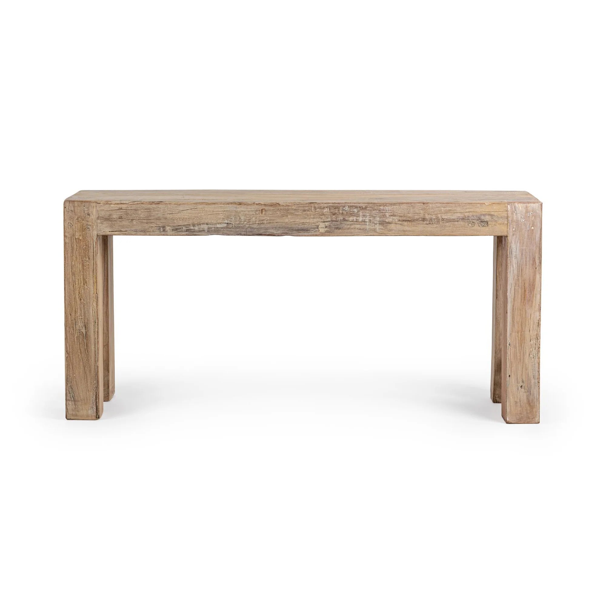 Leon 68" Relcaimed Oak Console Table - Light Natural