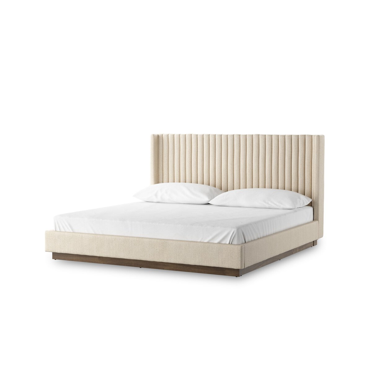 Monterey 65" Queen Bed - Performance Thames Cream