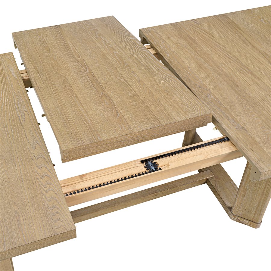 Simpsonville 80"-104" Extension Dining Table - Amber Oak