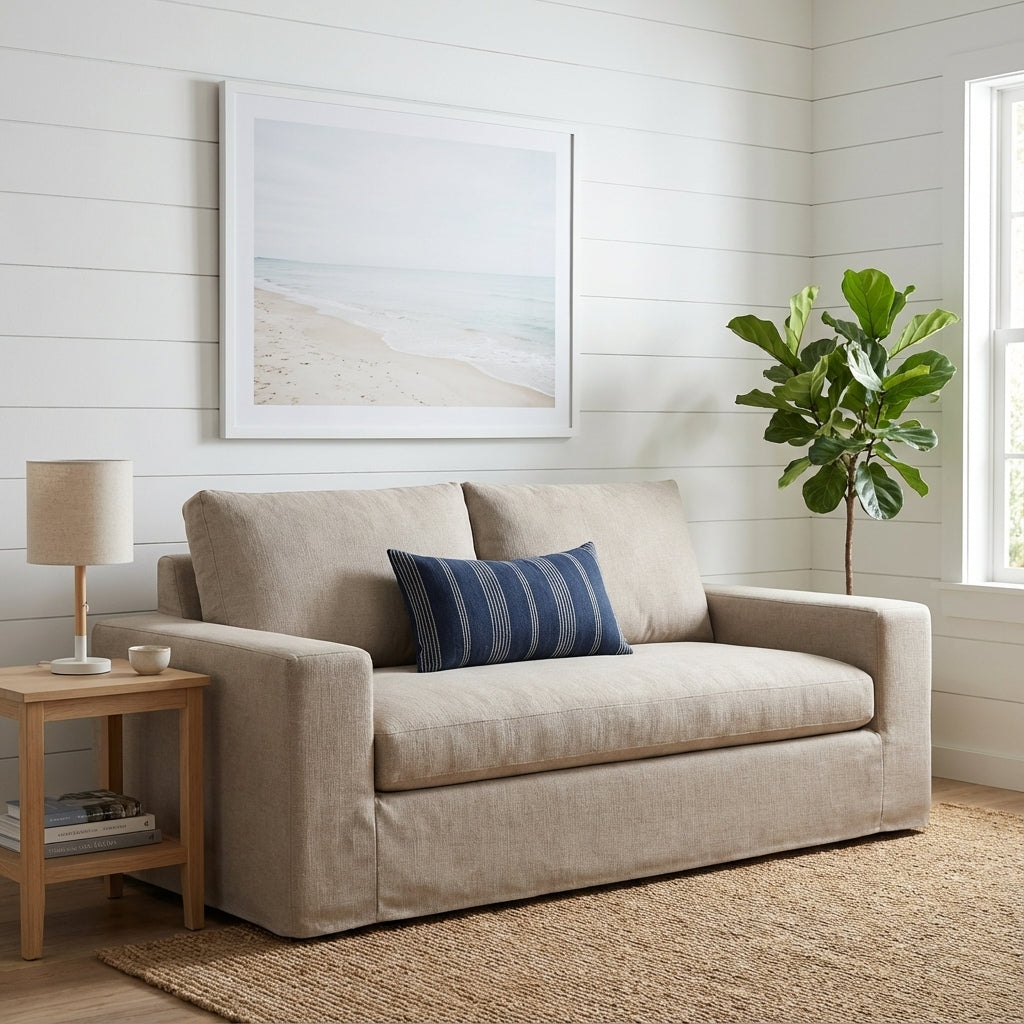 Edisto Express Ship 79" Bench Cushion Slip Cover Loveseat