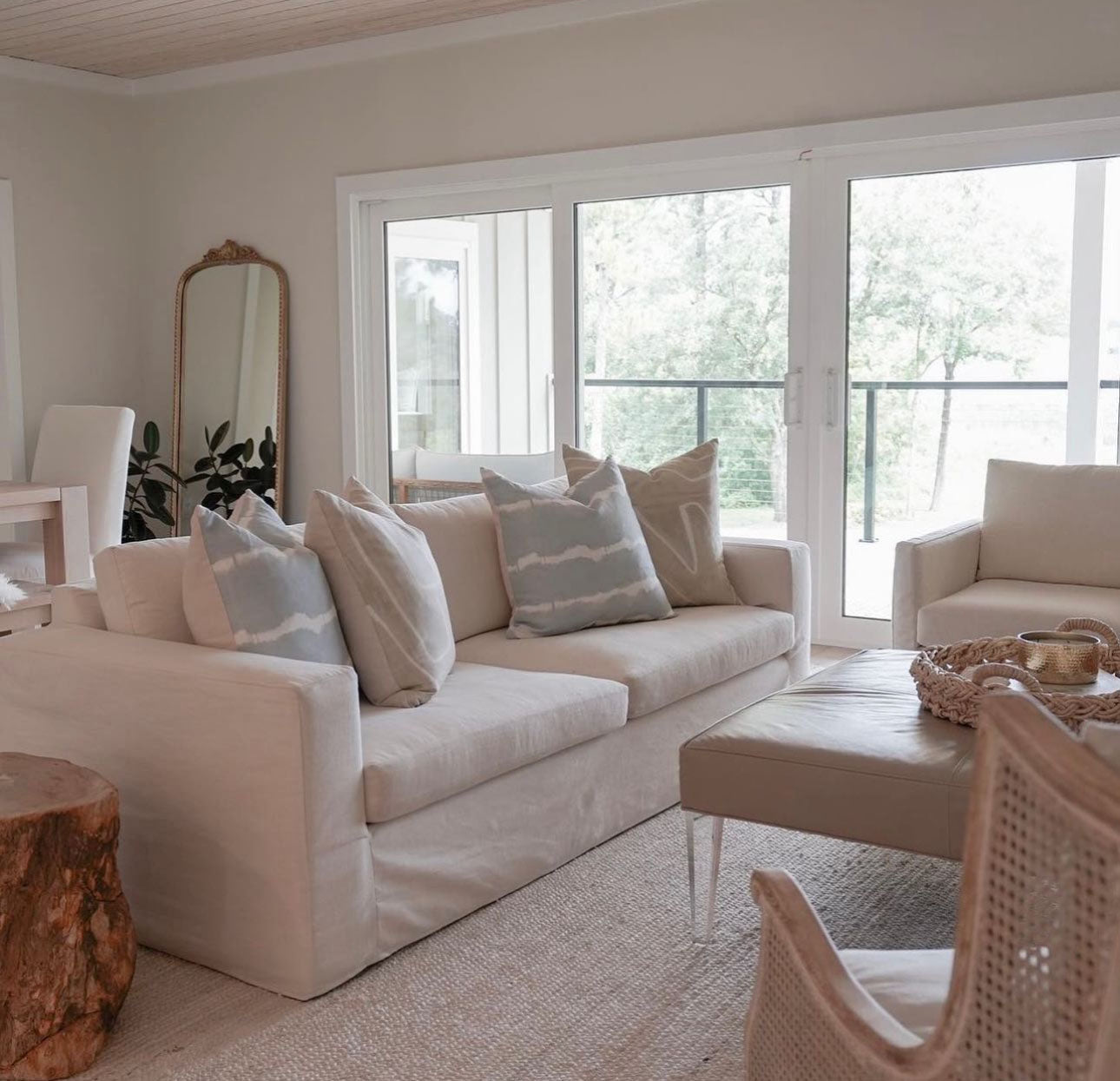 Edisto Express Ship 89" Bench Cushion Slip Cover Sofa