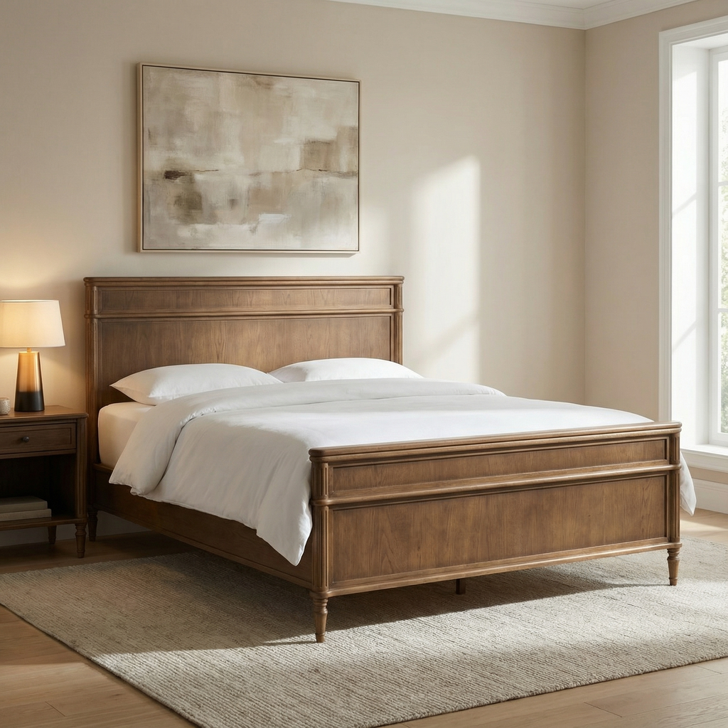 Eloise 81" King Bed - Toasted Oak