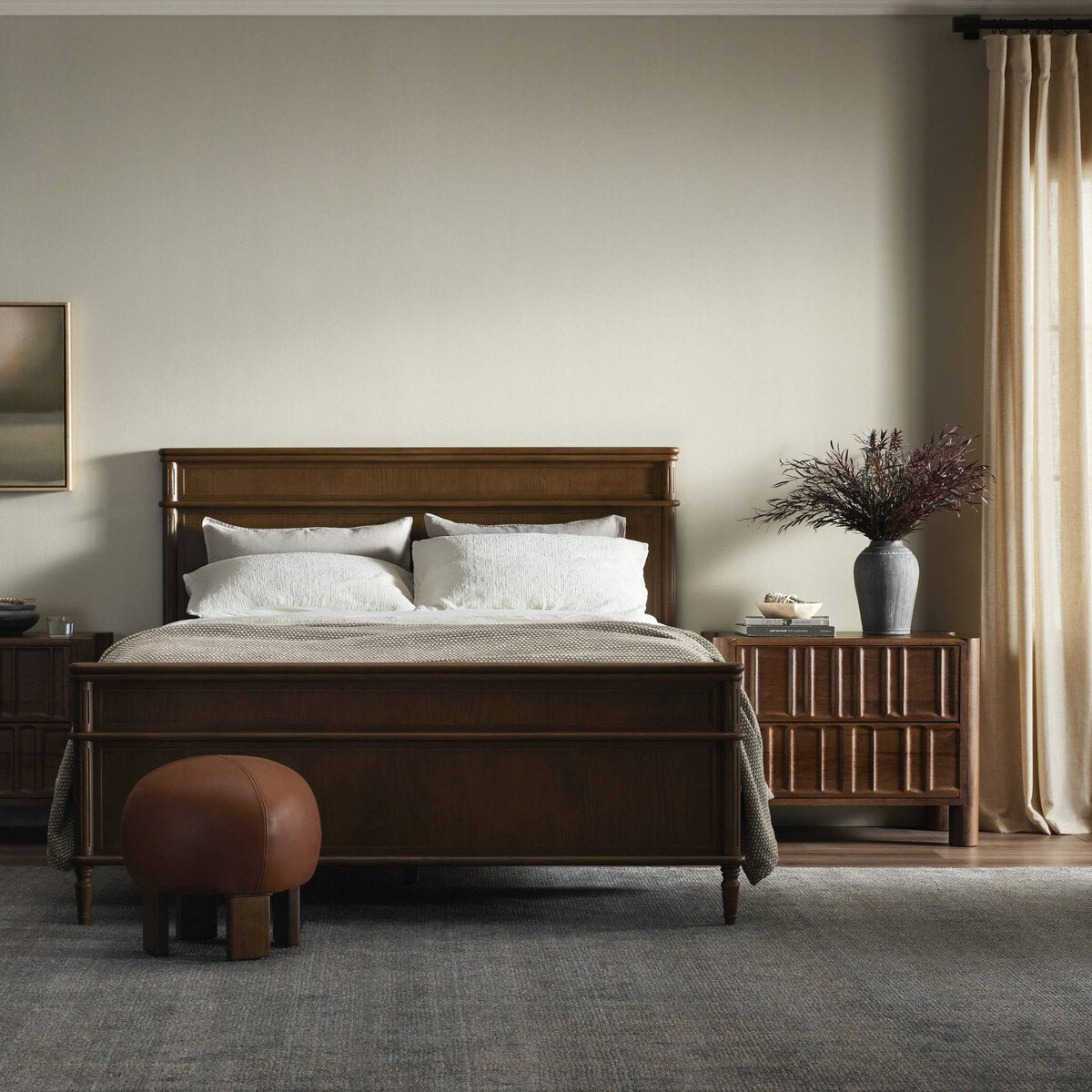 Eloise 65" Queen Bed - Toasted Oak