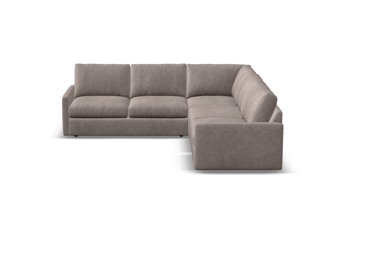 Ethan Quick Ship 117" x 117" 5 Trillium Cushion Sectional