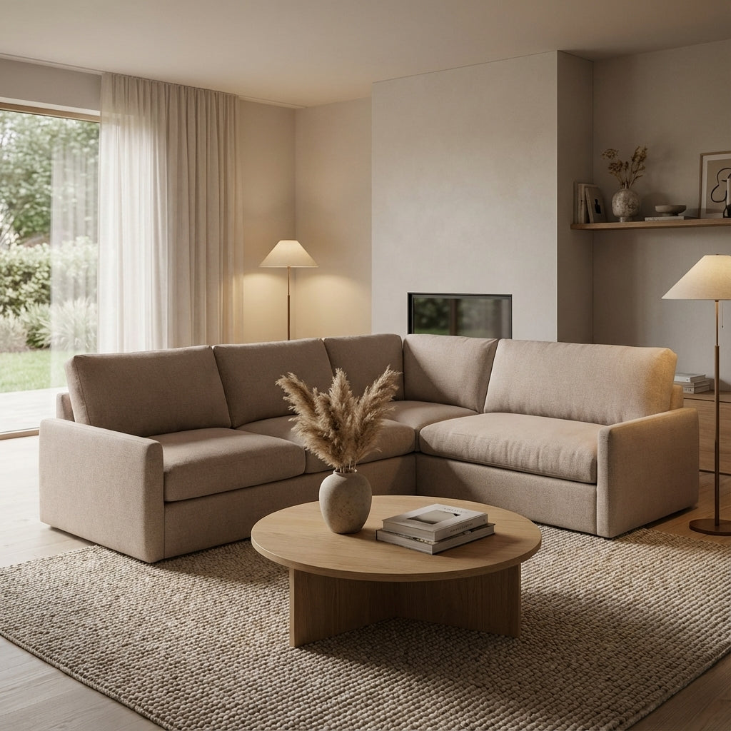 Ethan Quick Ship 131" x 89" 5 Trillium Cushion Sectional