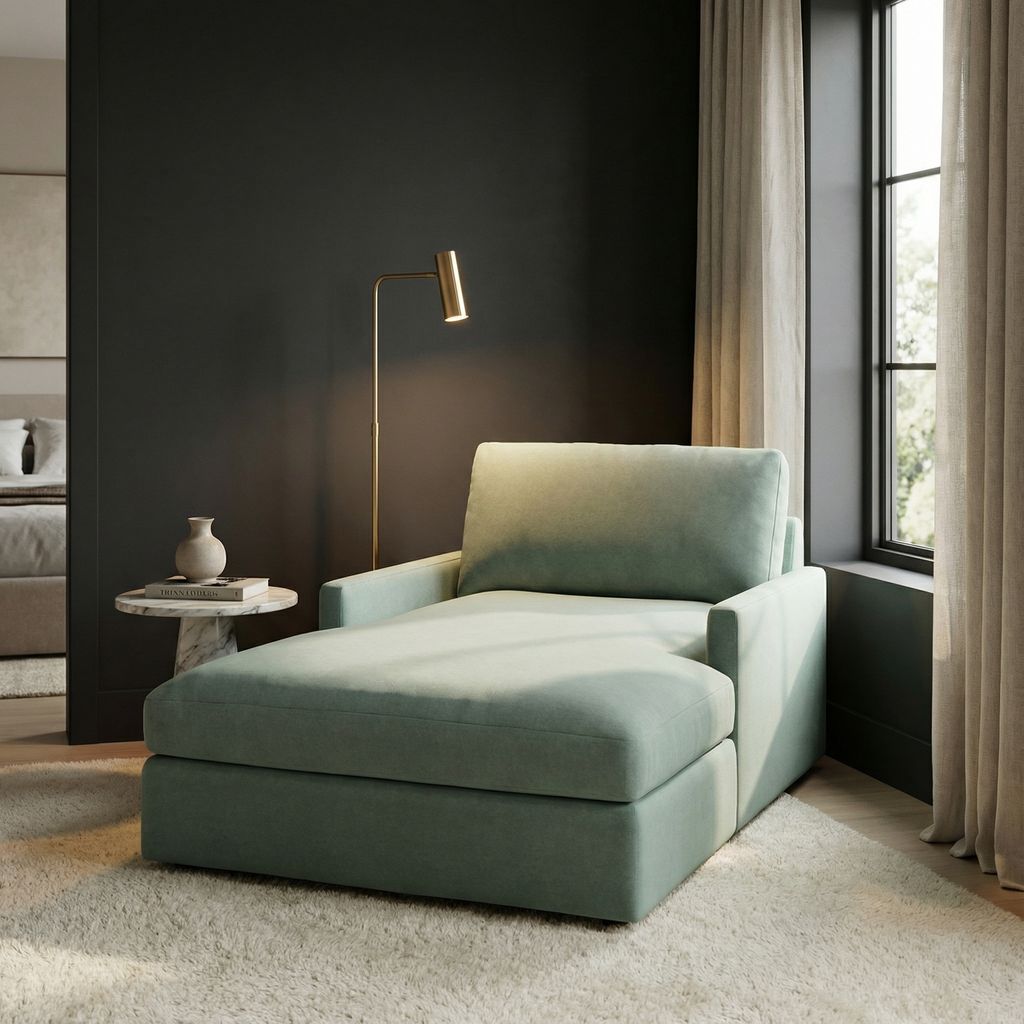 Ethan Express Ship 52" Trillium Cushion Chaise Lounge