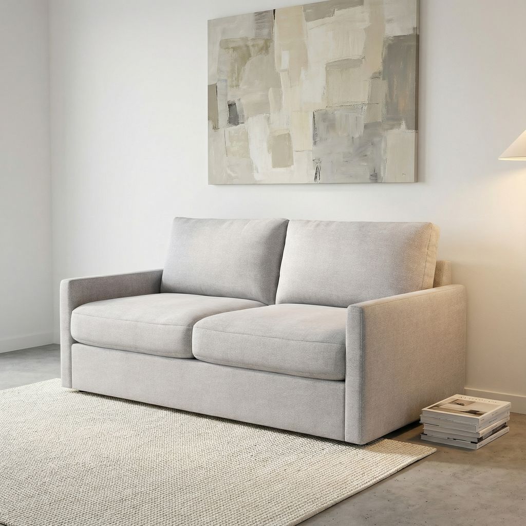 Ethan Express Ship 71" 2 Trillium Cushion Loveseat - Performance Natural Cream