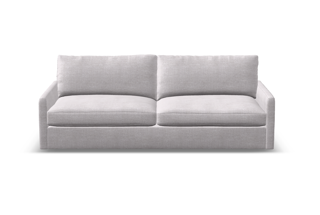 Ethan Express Ship 95" 2 Trillium Cushion Sofa - Performance Natural Cream