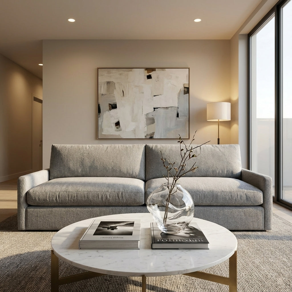 Ethan Luxe Express Ship 106" 2 Trillium Cushion Sofa