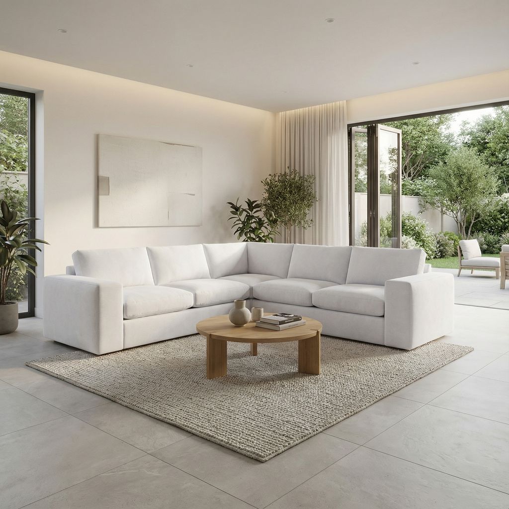 Everette Express Ship 148" x 109" 5 Trillium Cushion Sectional